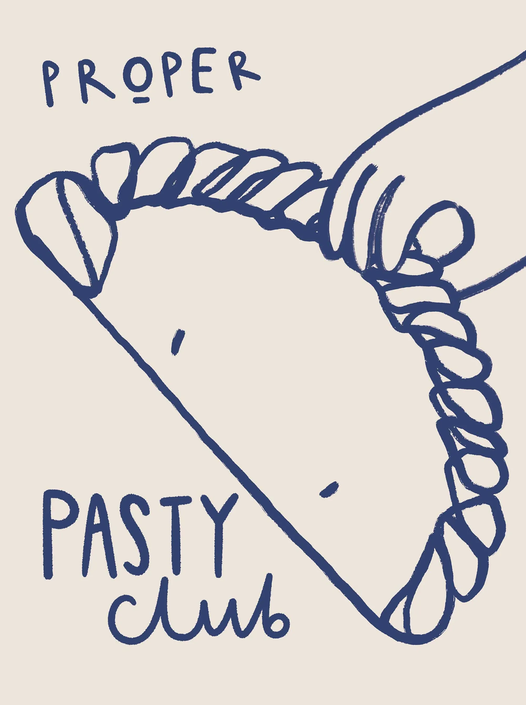 Cornwall|Framed Prints*Whistlefish Proper Pasty Club Framed Print