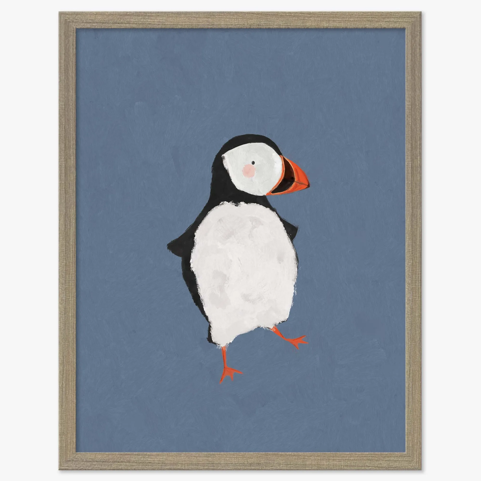 Animal|Framed Prints*Whistlefish Puffin Medium Framed Print
