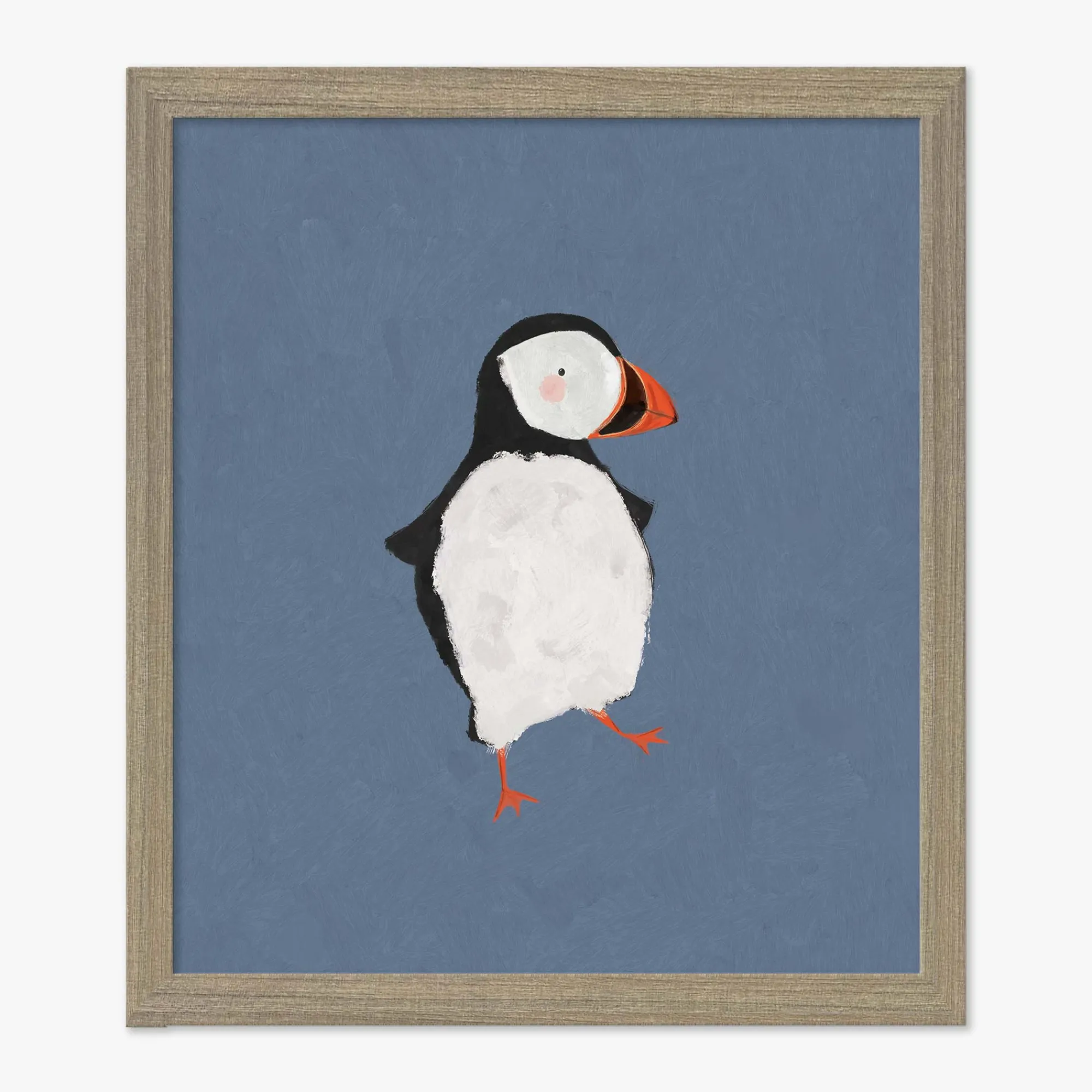 Animal|Framed Prints*Whistlefish Puffin Small Framed Print