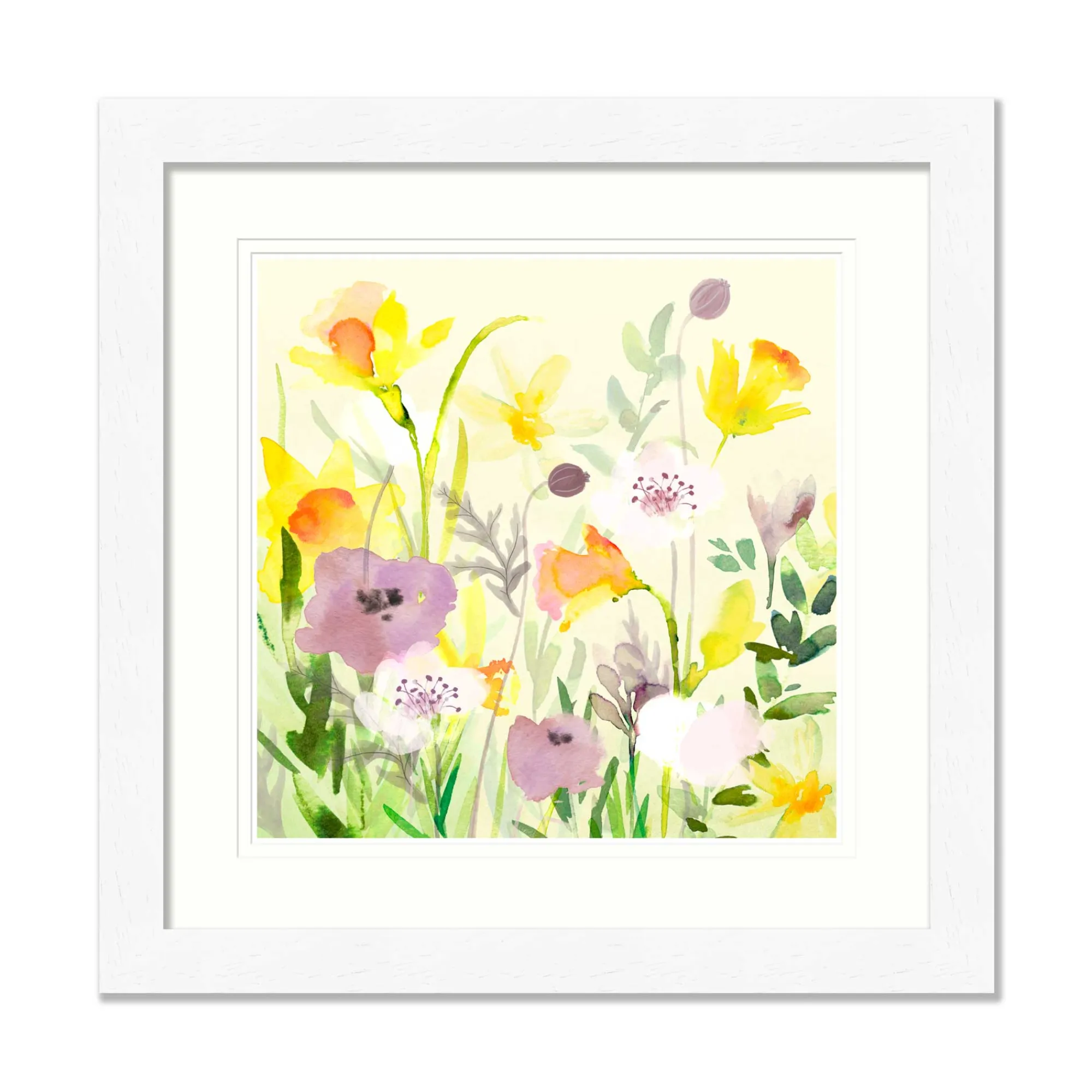 Floral & Flowers|Framed Prints*Whistlefish Purple Crocus Med Framed Print