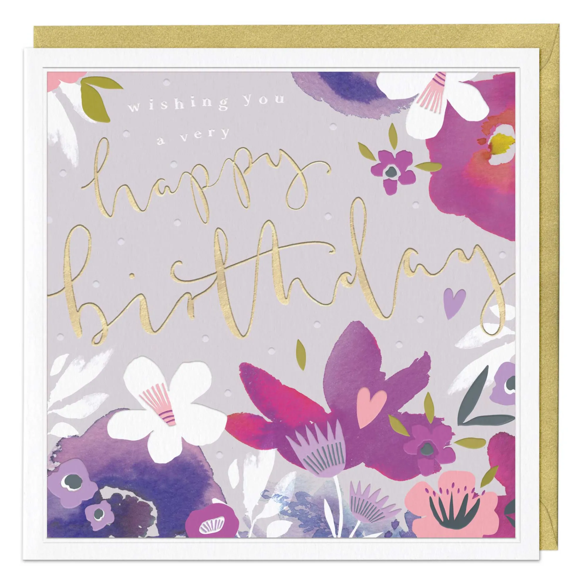 Birthday|Birthday*Whistlefish Purple Enthusiasm Luxury Birthday Card