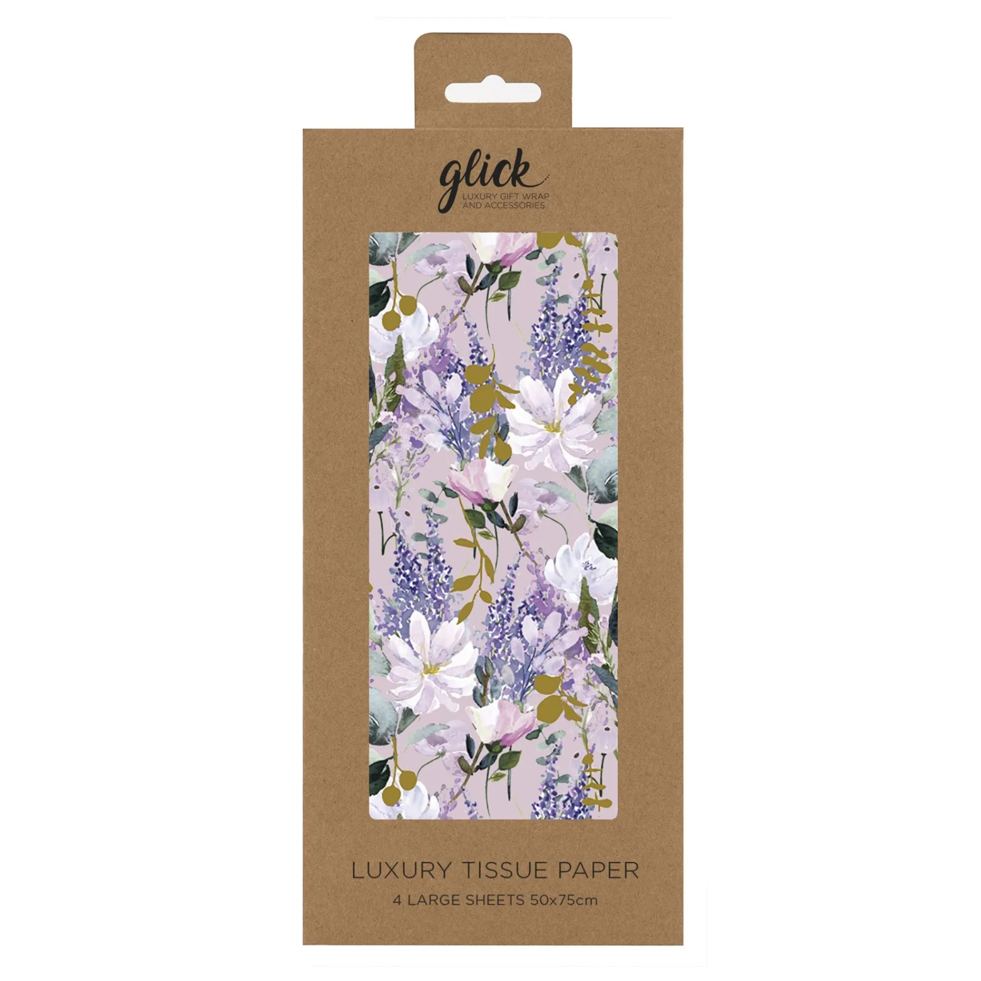 Tissue Paper|Tissue Paper*Whistlefish Purple Floral Luxury Tissue Paper