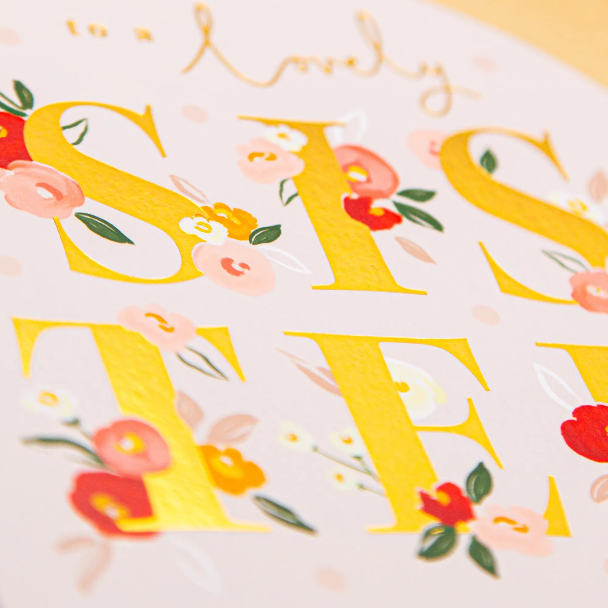 Just To Say*Whistlefish Radiant Sister Arch Card