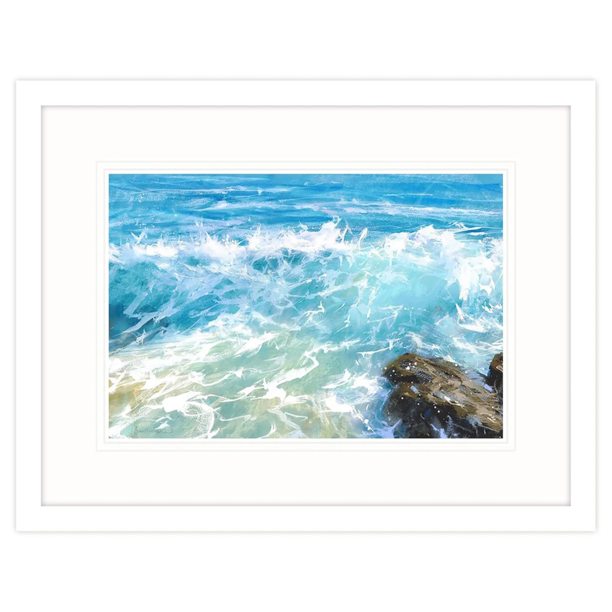 Framed Prints*Whistlefish Raging Breaker Limited Framed Print