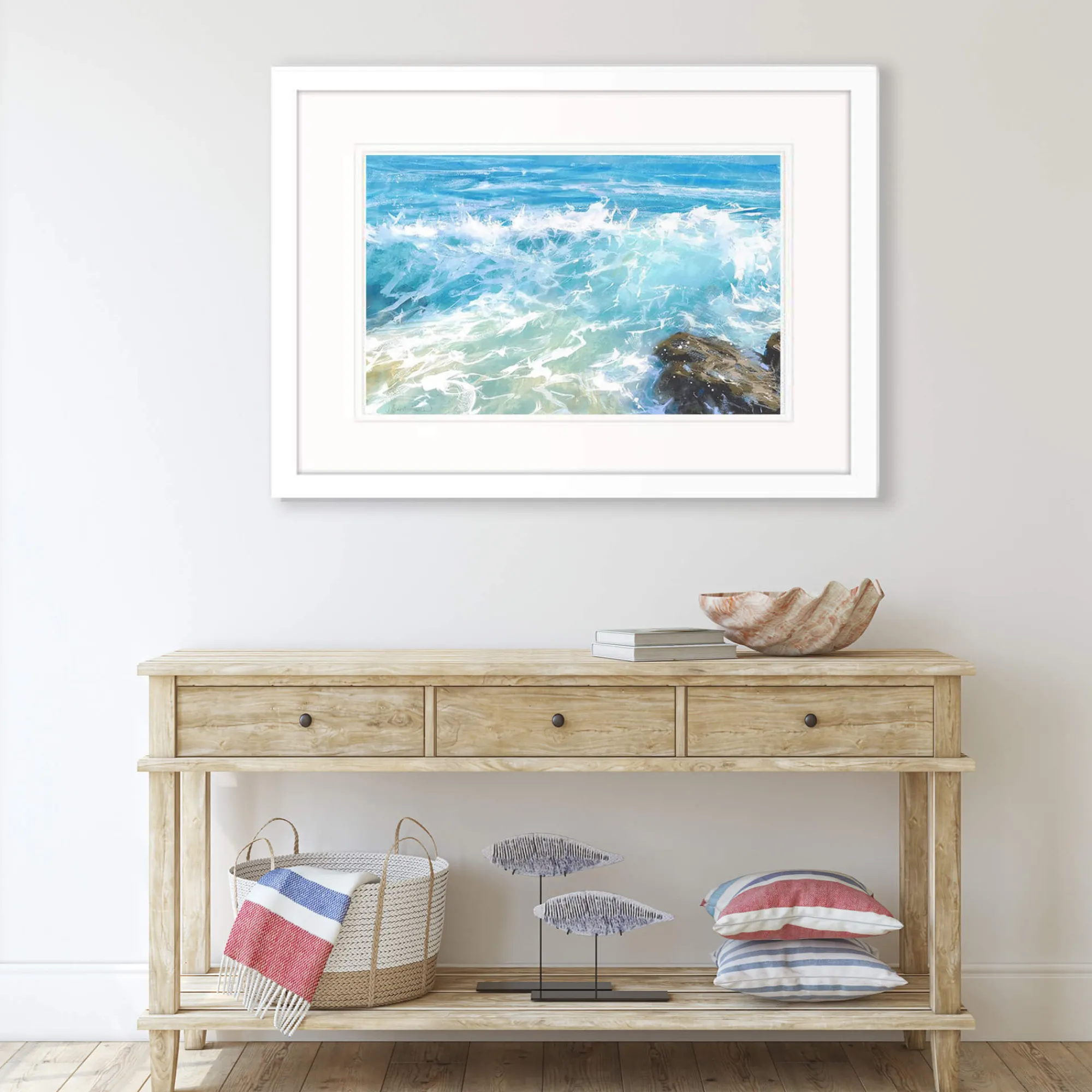 Framed Prints*Whistlefish Raging Breaker Limited Framed Print