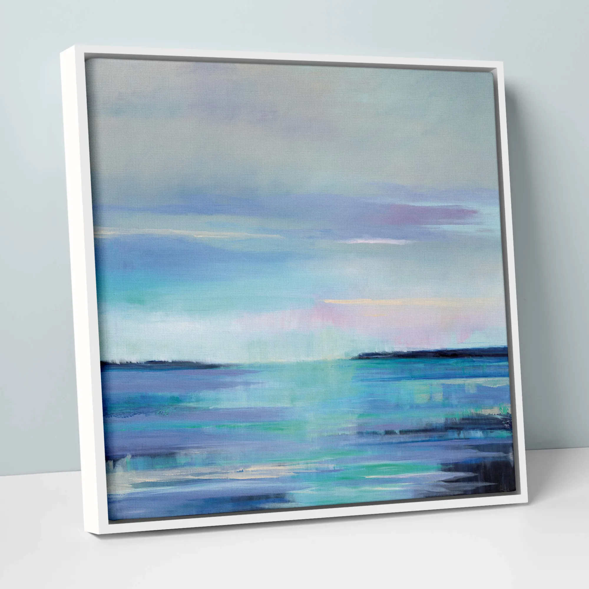 Coastal Scenes|Framed Canvas*Whistlefish Rain Perranuthnoe Large Framed Canvas