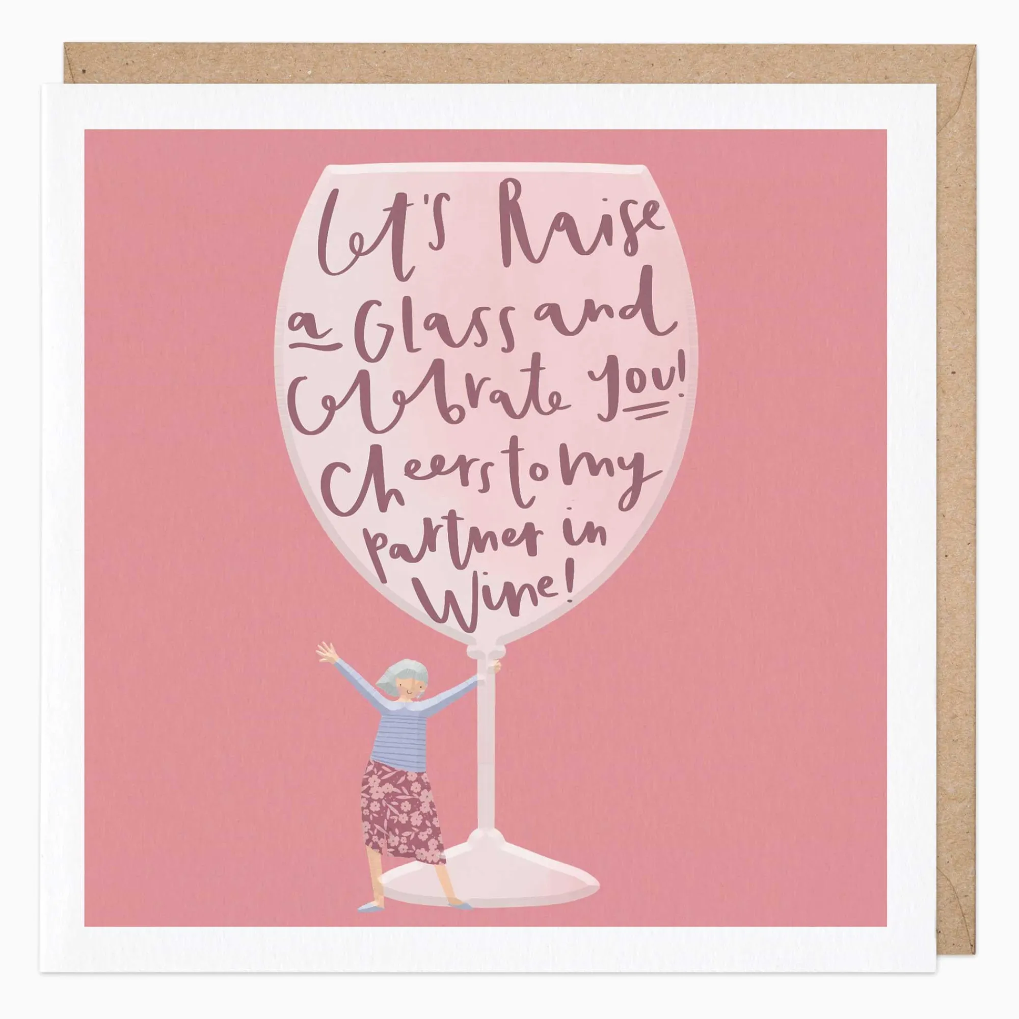 Mother's Day|Just To Say*Whistlefish Raise A Glass Friend Card