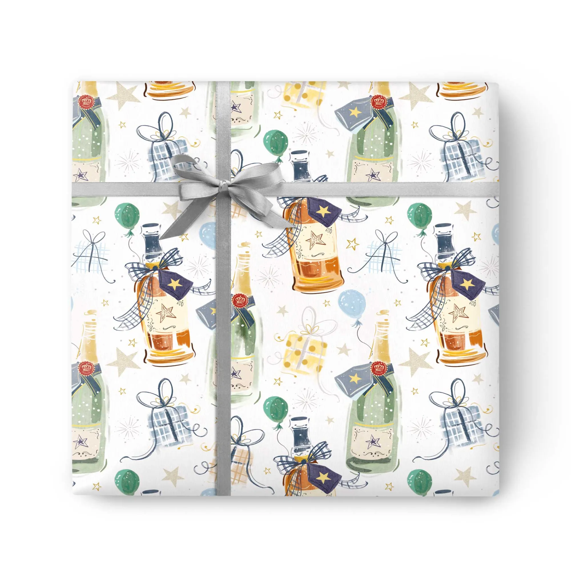 Gift Wrap|Congratulations*Whistlefish Raise a Glass Wrapping Paper