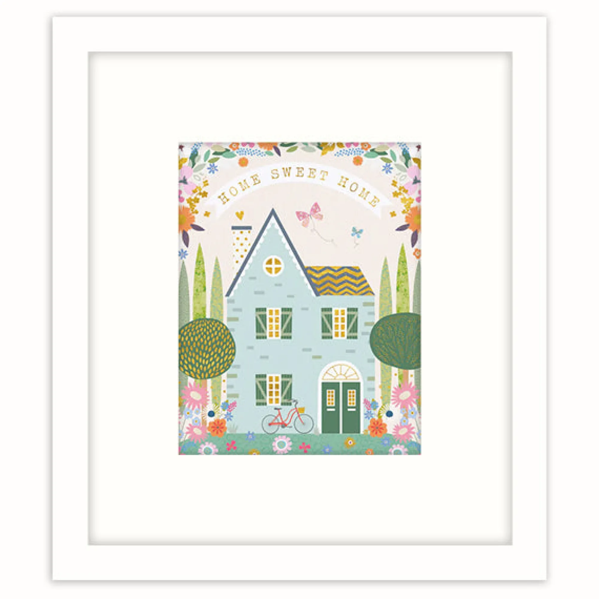 Card Frames|Card Frames*Whistlefish Rectangle White Card Frame 325mm X 285mm