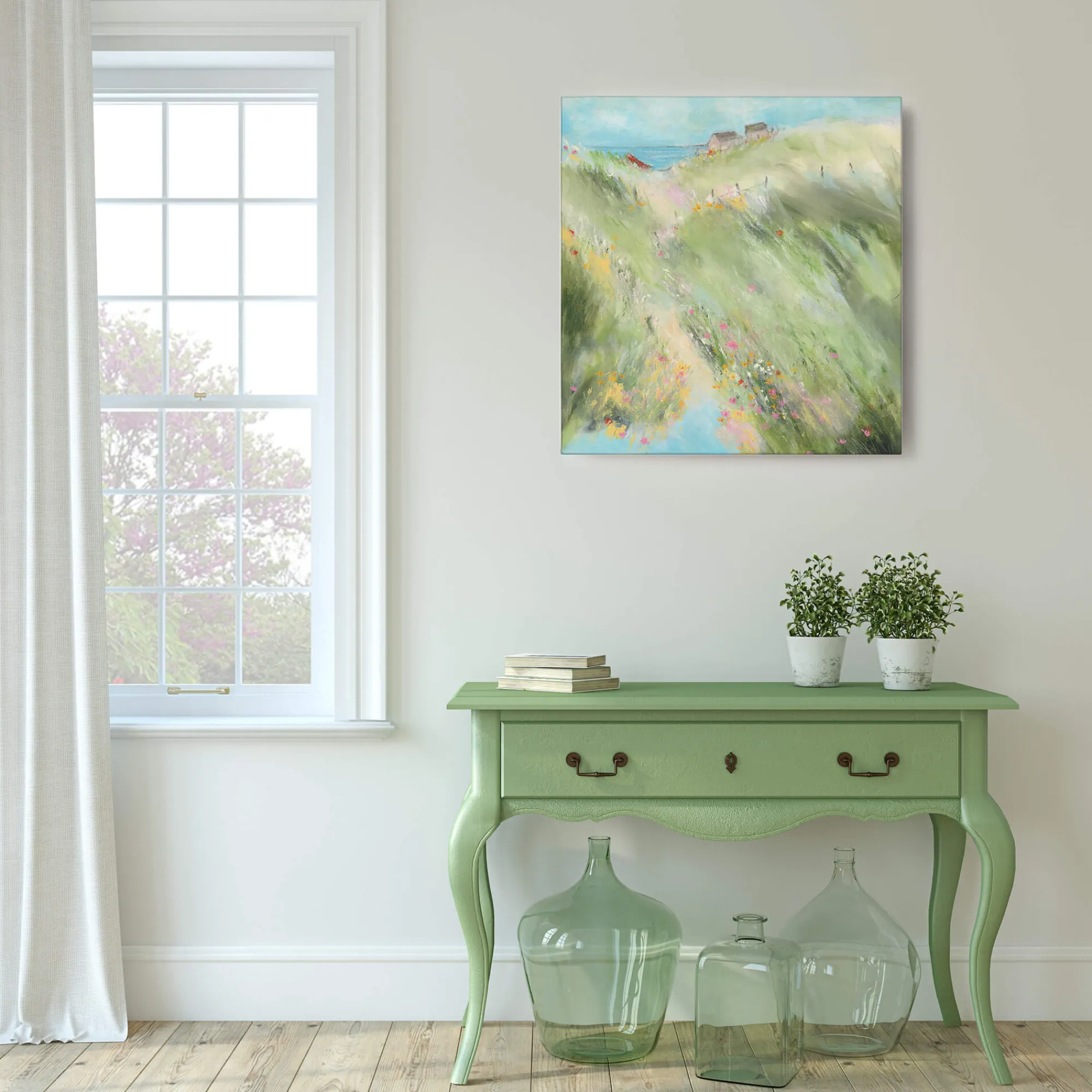 Coastal Scenes|Canvas*Whistlefish Red Boat Canvas