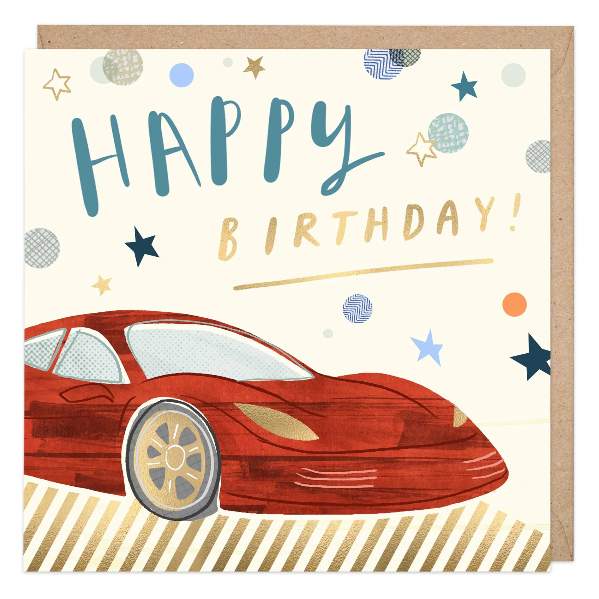 Birthday|For Him*Whistlefish Red Sports Car Birthday Card