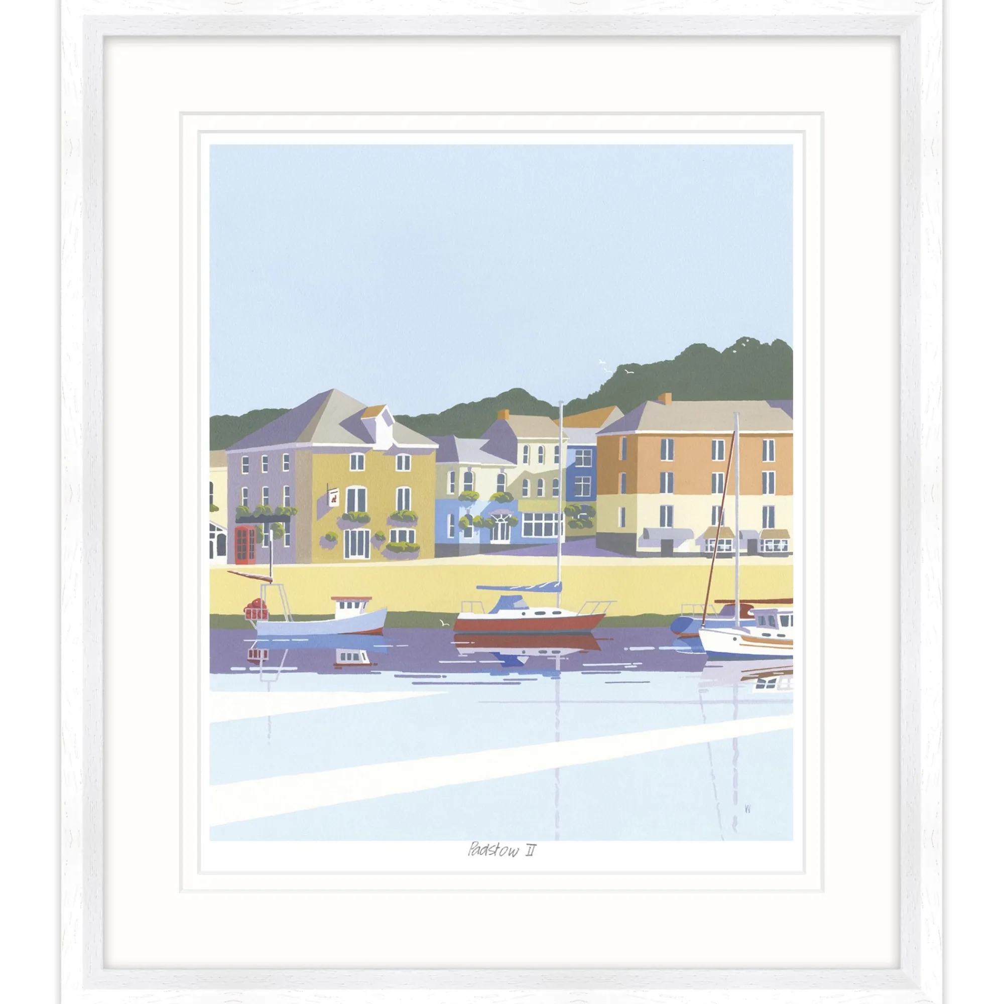 Padstow|Cornwall*Whistlefish Refined Padstow Harbour Framed Print