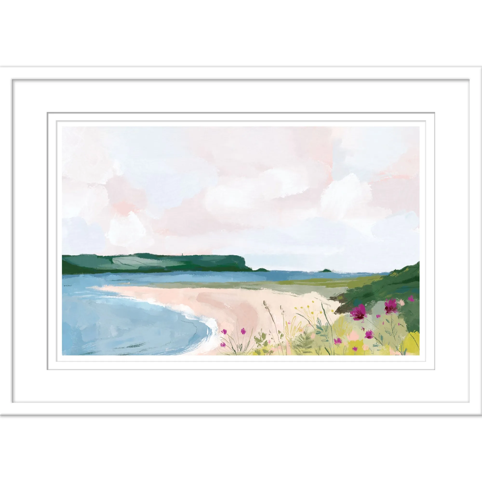 Padstow|Cornwall*Whistlefish Rock & Padstow Large Framed Print