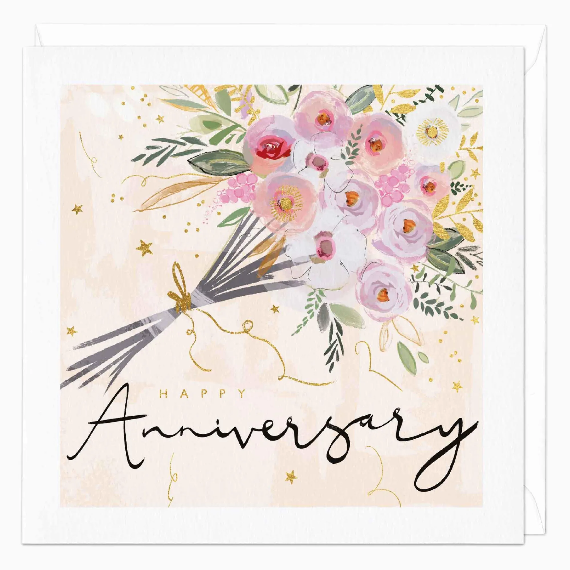 Anniversary*Whistlefish Rose Bouquet Anniversary Card