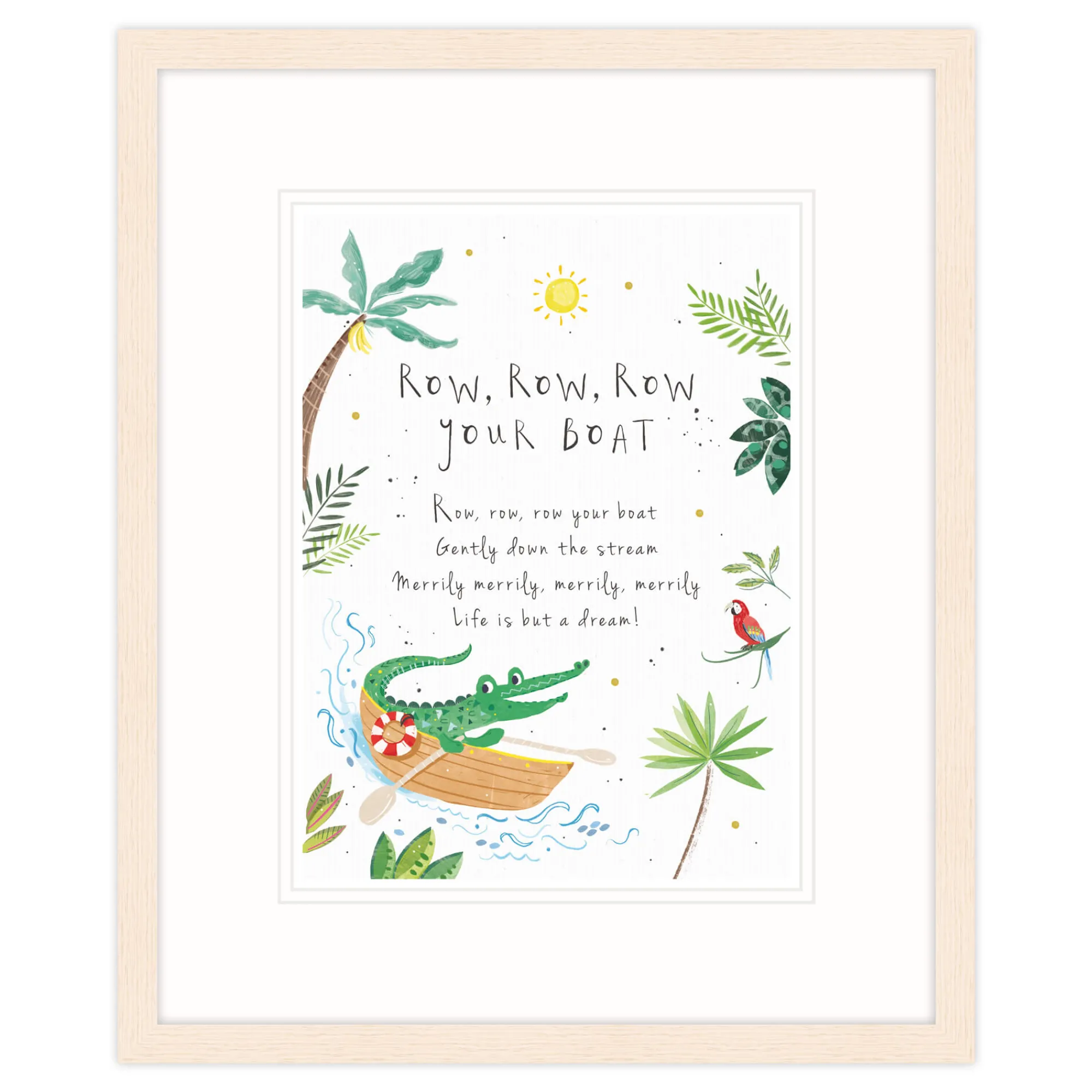 Framed Prints*Whistlefish Row Row Row Your Boat Framed Print