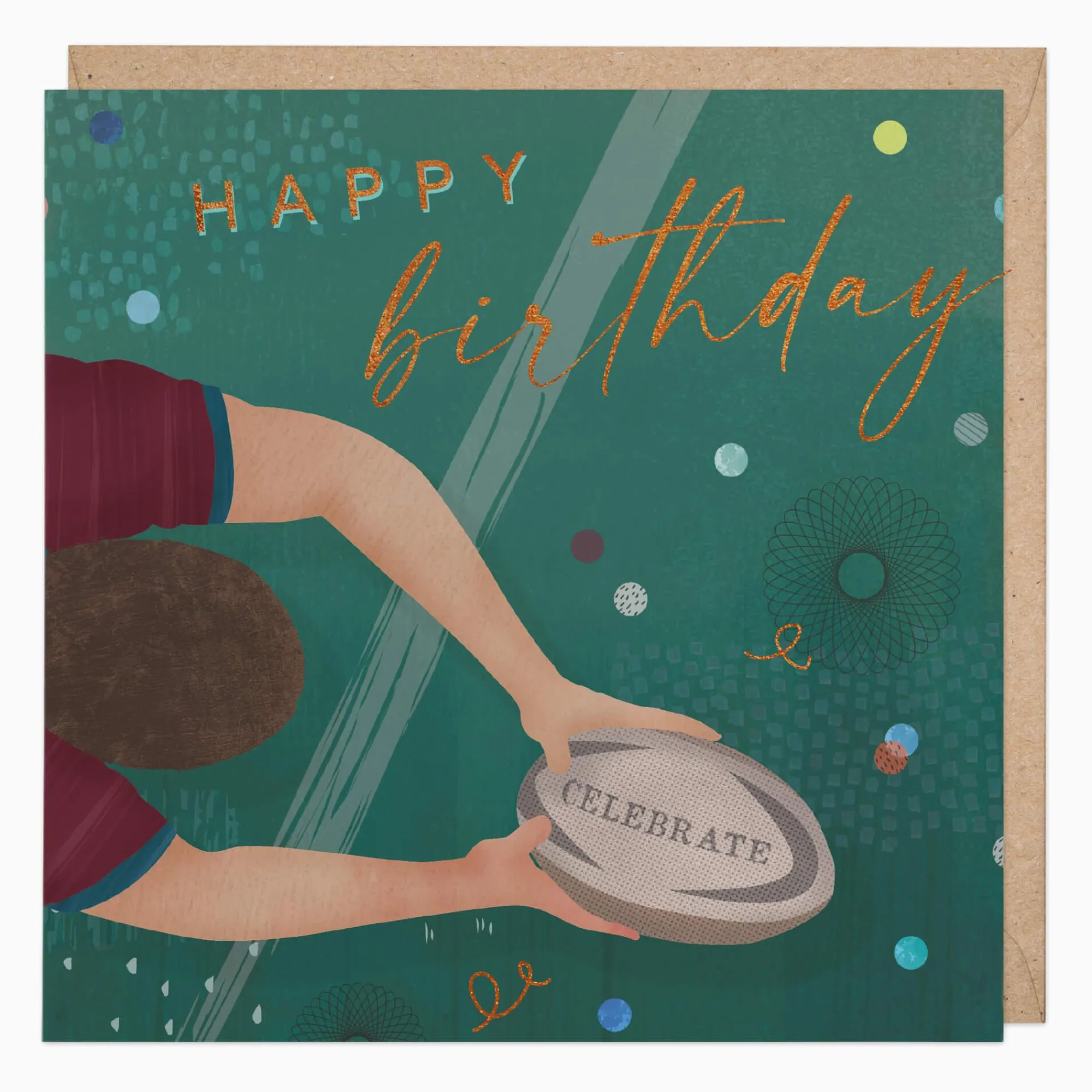 Birthday|For Him*Whistlefish Rugby Player Birthday Card