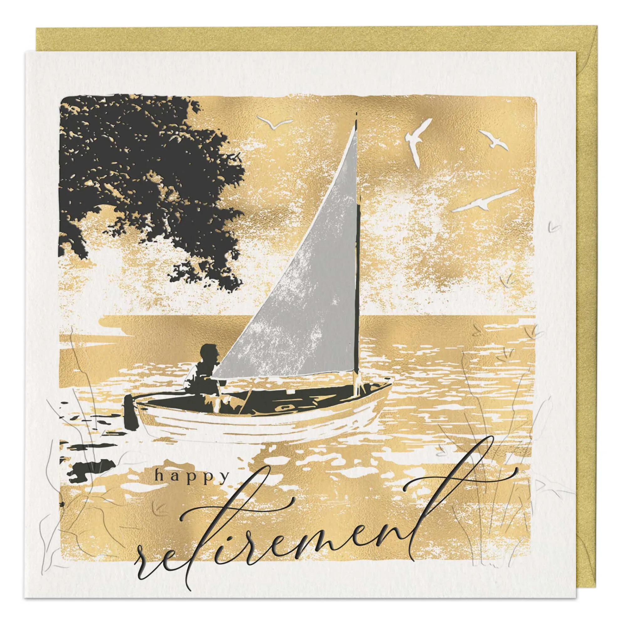 Leaving & Retirement*Whistlefish Sailing Into Retirement Luxury Card