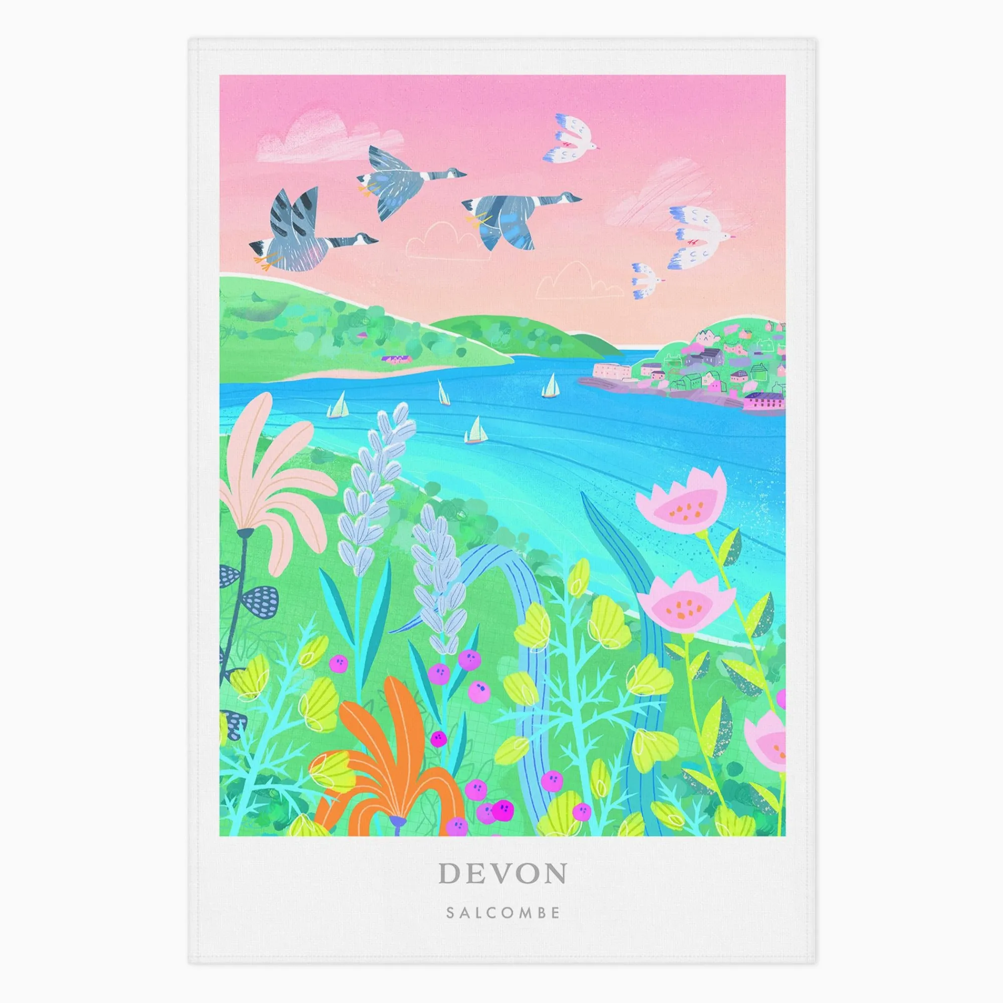 Under £20|Under £10*Whistlefish Salcombe Brights Tea Towel
