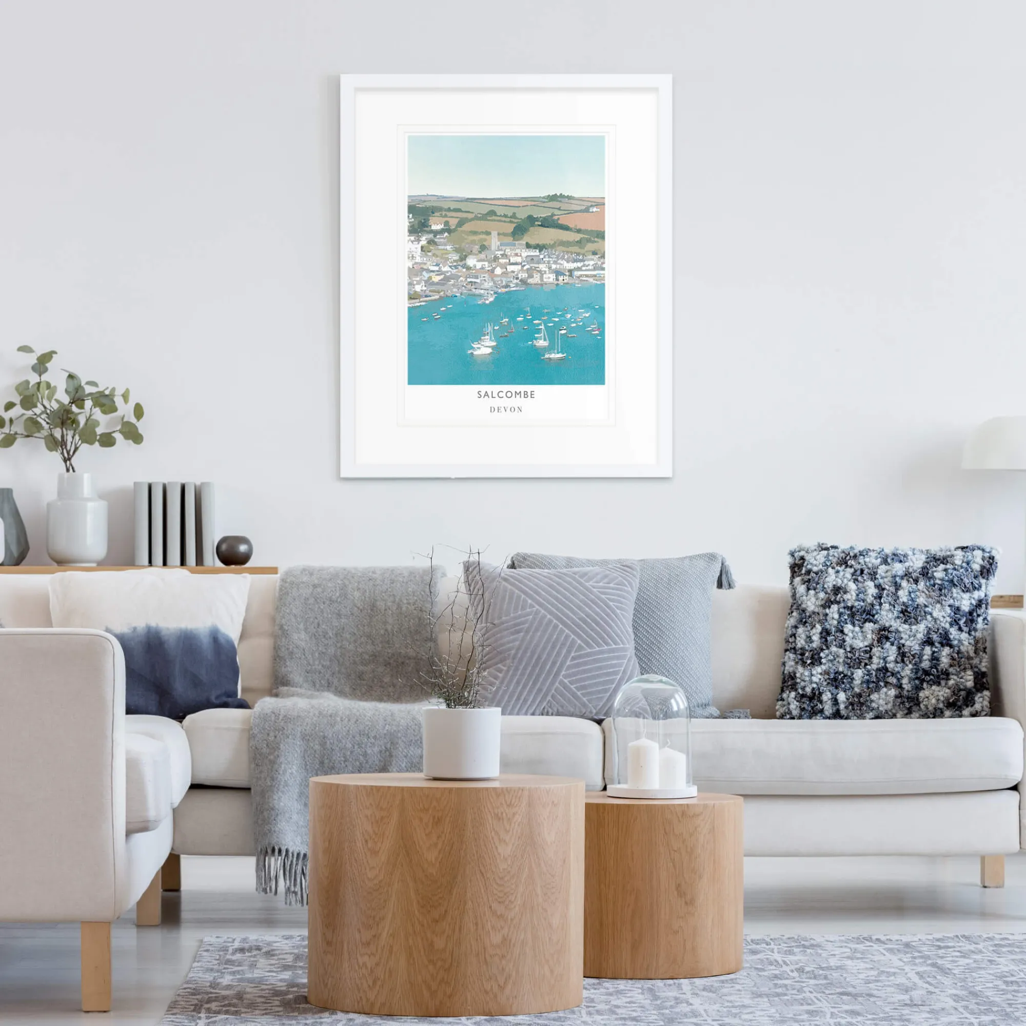 Unframed Prints*Whistlefish Salcombe Large Art Print