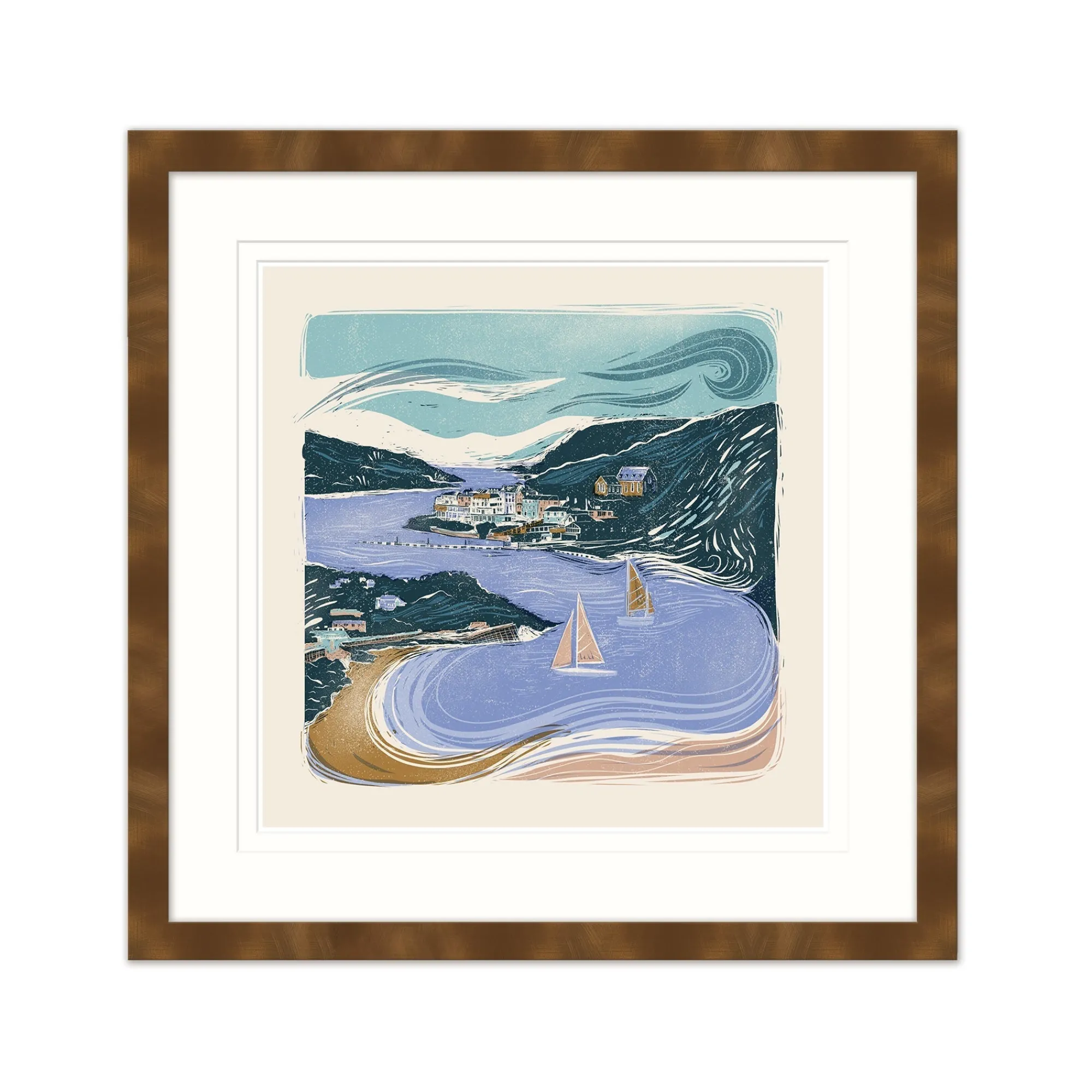 Salcombe|Framed Prints*Whistlefish Salcombe Summer Framed Print