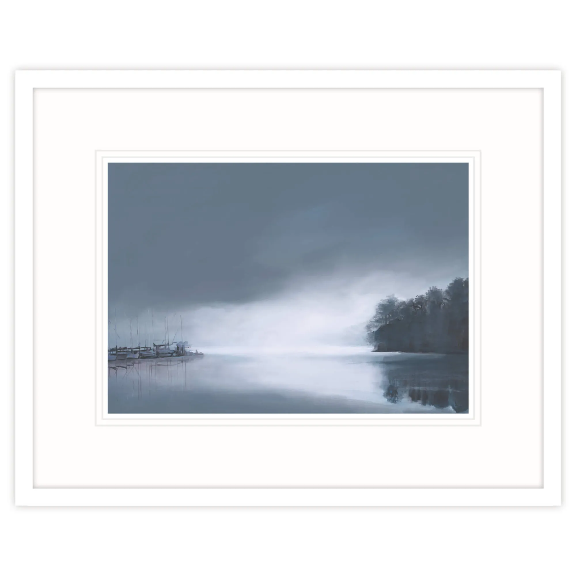 Salcombe|Devon*Whistlefish Salcombe Winter Morn Framed Print
