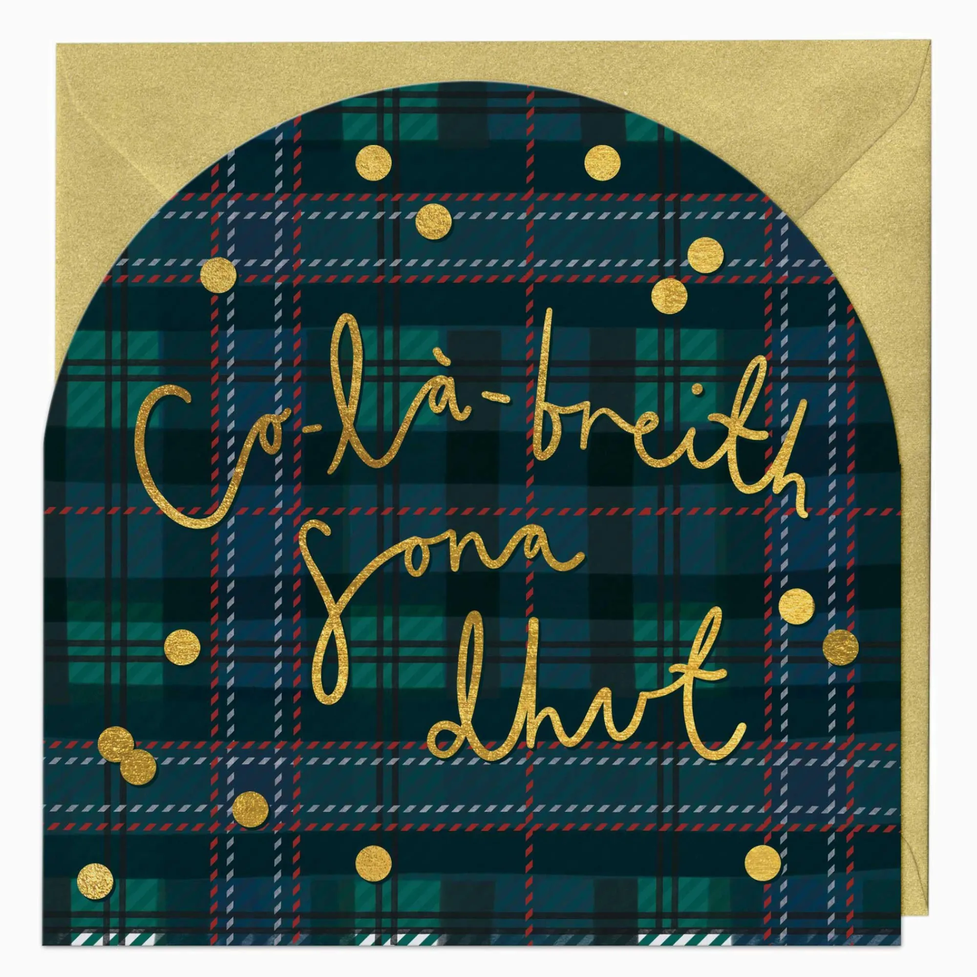 Birthday|For Him*Whistlefish Scottish Tartan Birthday Arch Card
