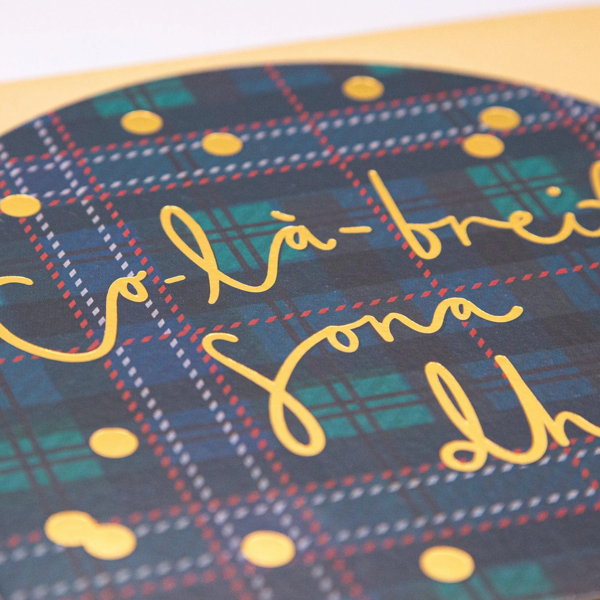 Birthday|For Him*Whistlefish Scottish Tartan Birthday Arch Card