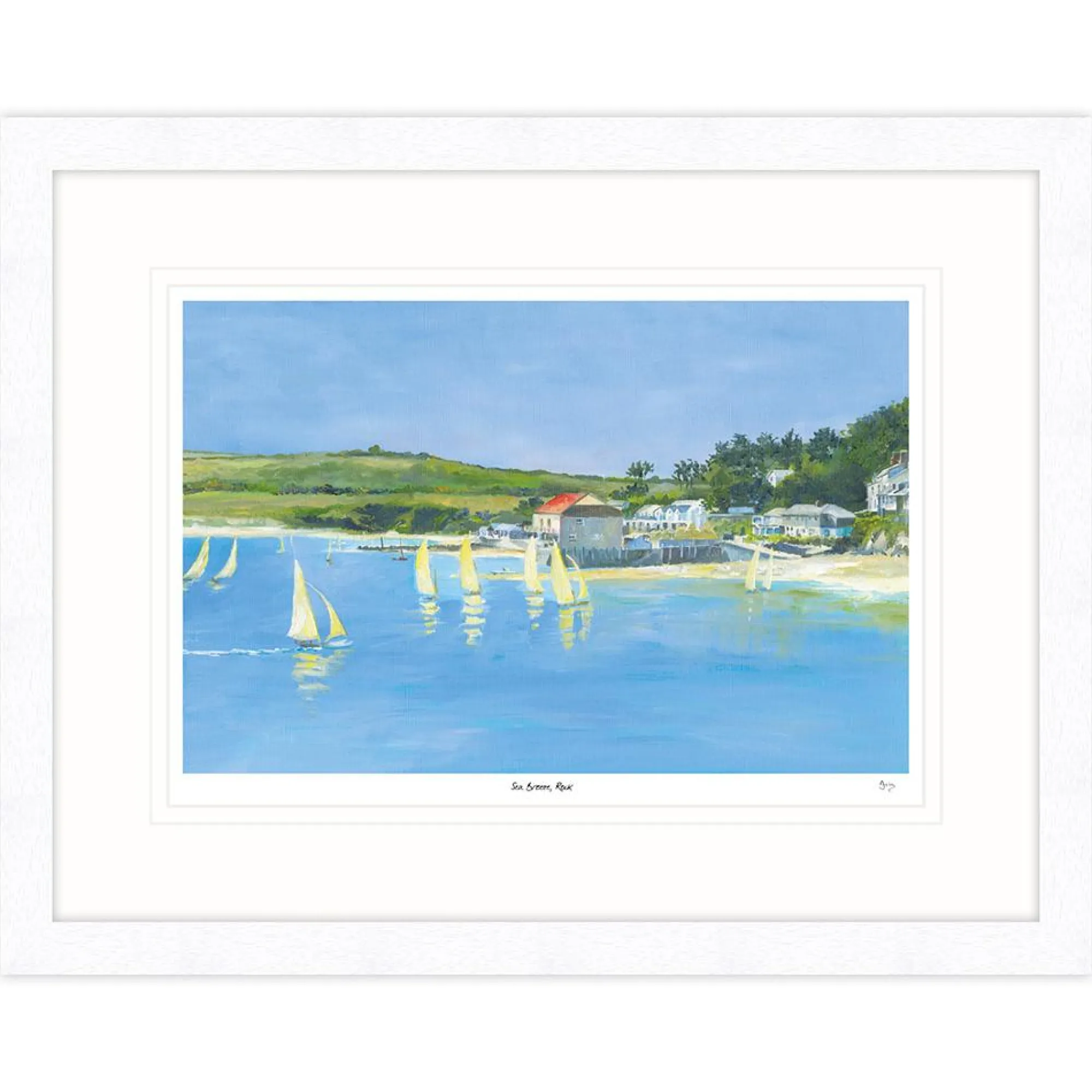 Cornwall|Framed Prints*Whistlefish Sea Breeze At Rock Framed Print