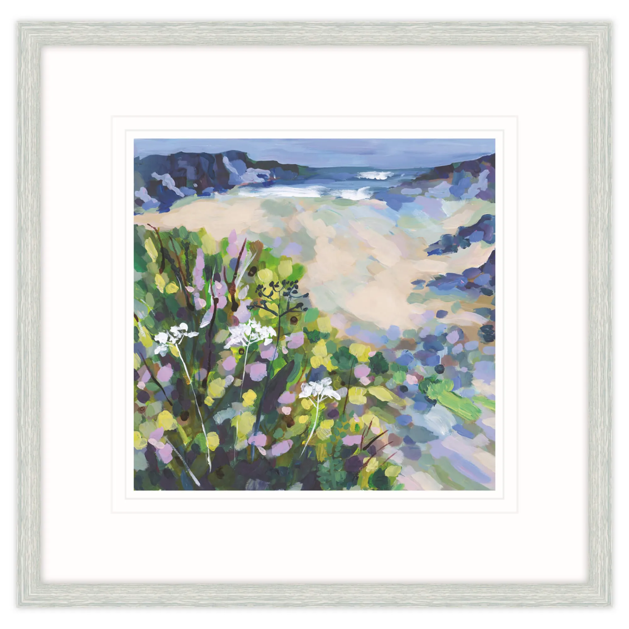Coastal Scenes|Framed Prints*Whistlefish Sea Pinks Framed Print