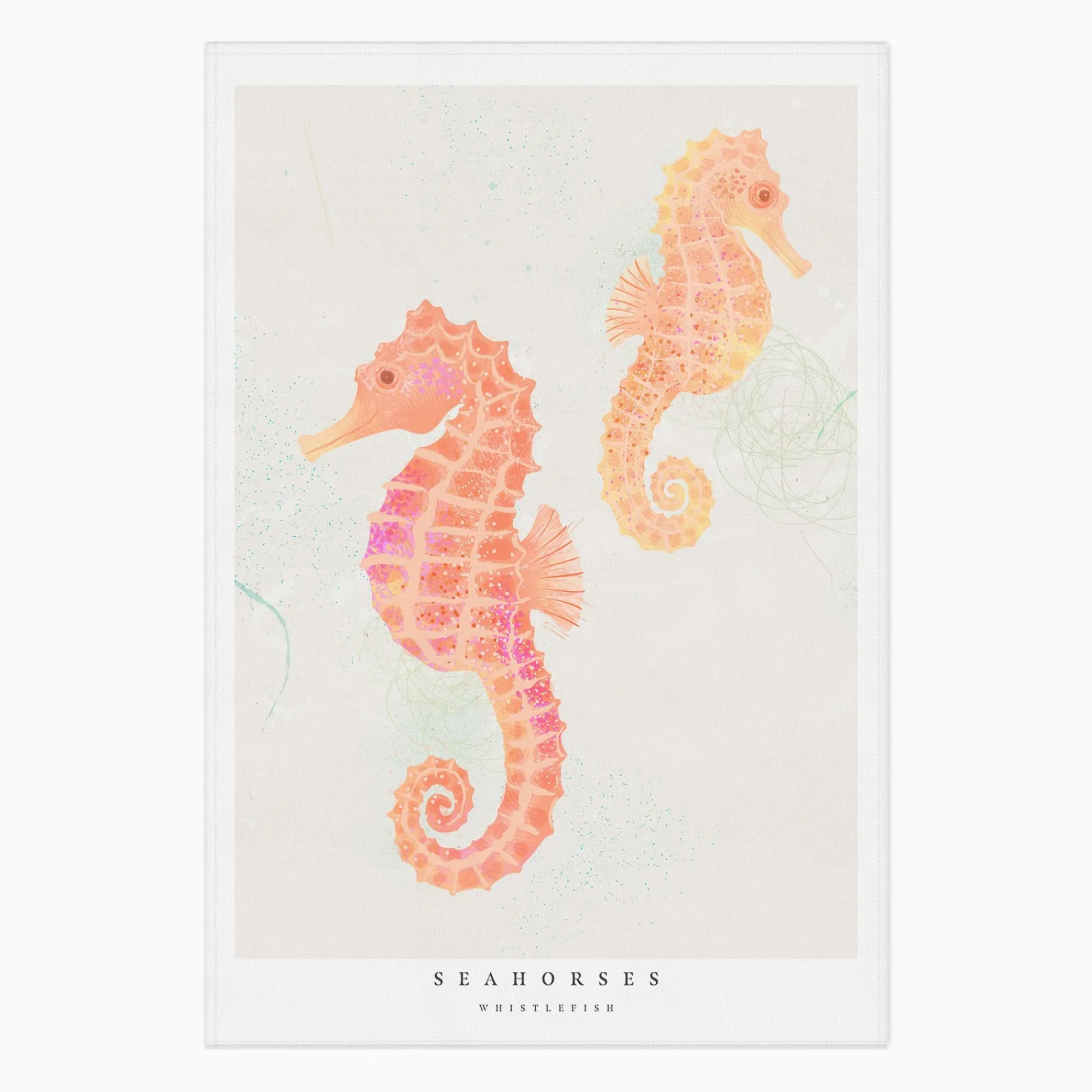 Under £20|Under £10*Whistlefish Seagrass Seahorses Tea Towel