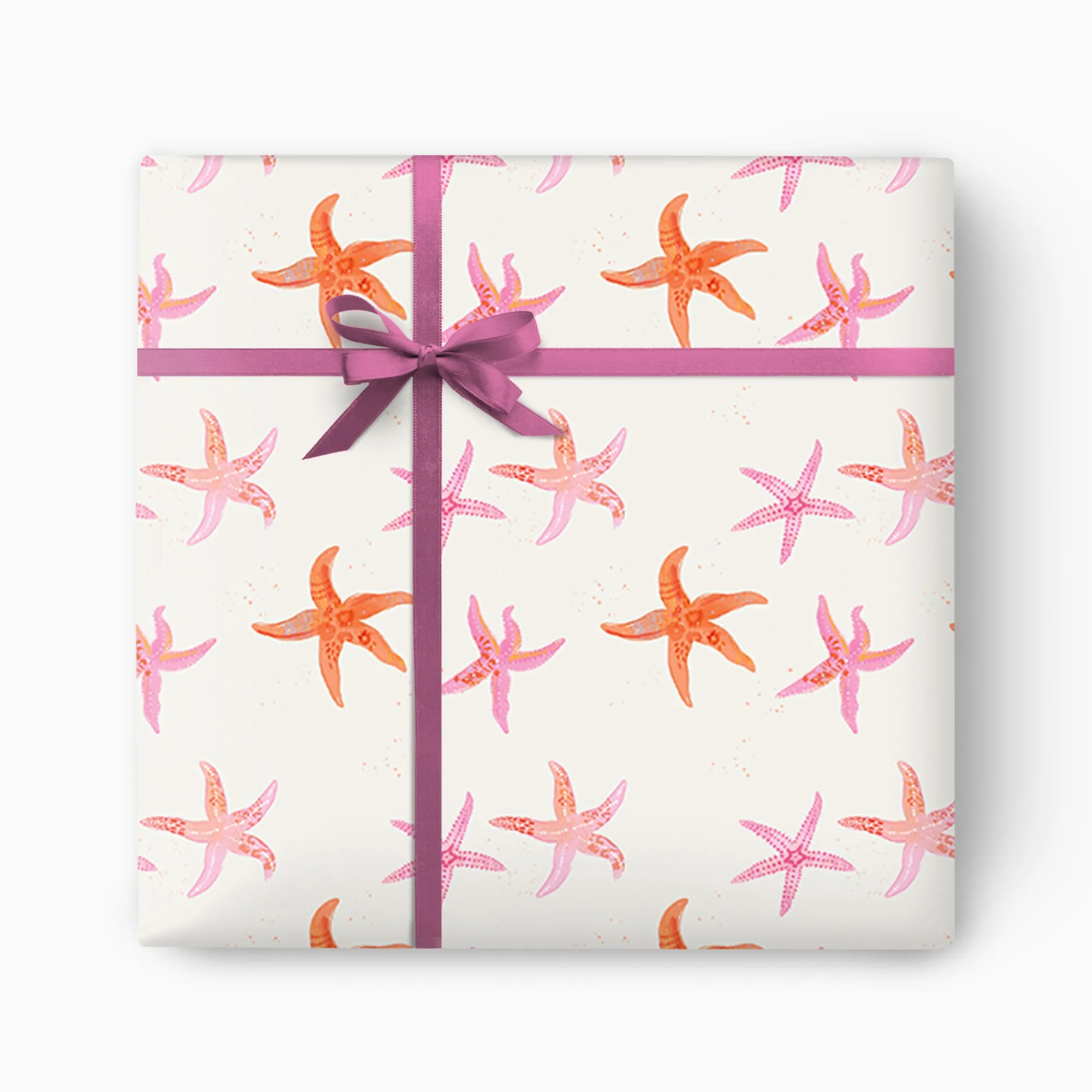 Gift Wrap|For Her*Whistlefish Seagrass Starfish Wrapping Paper