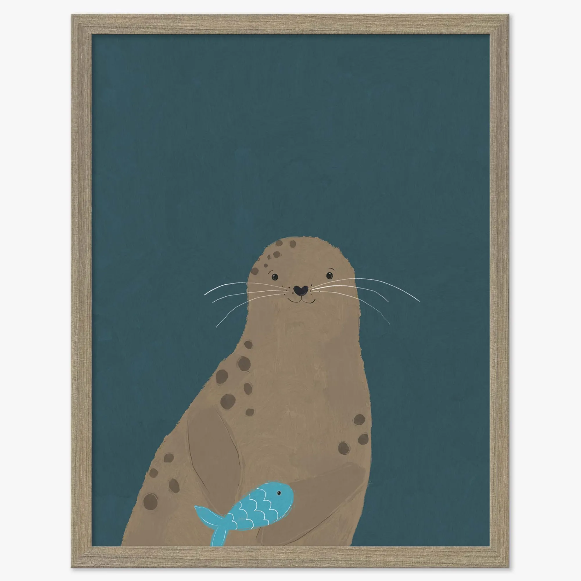 Animal|Framed Prints*Whistlefish Seal Medium Framed Print