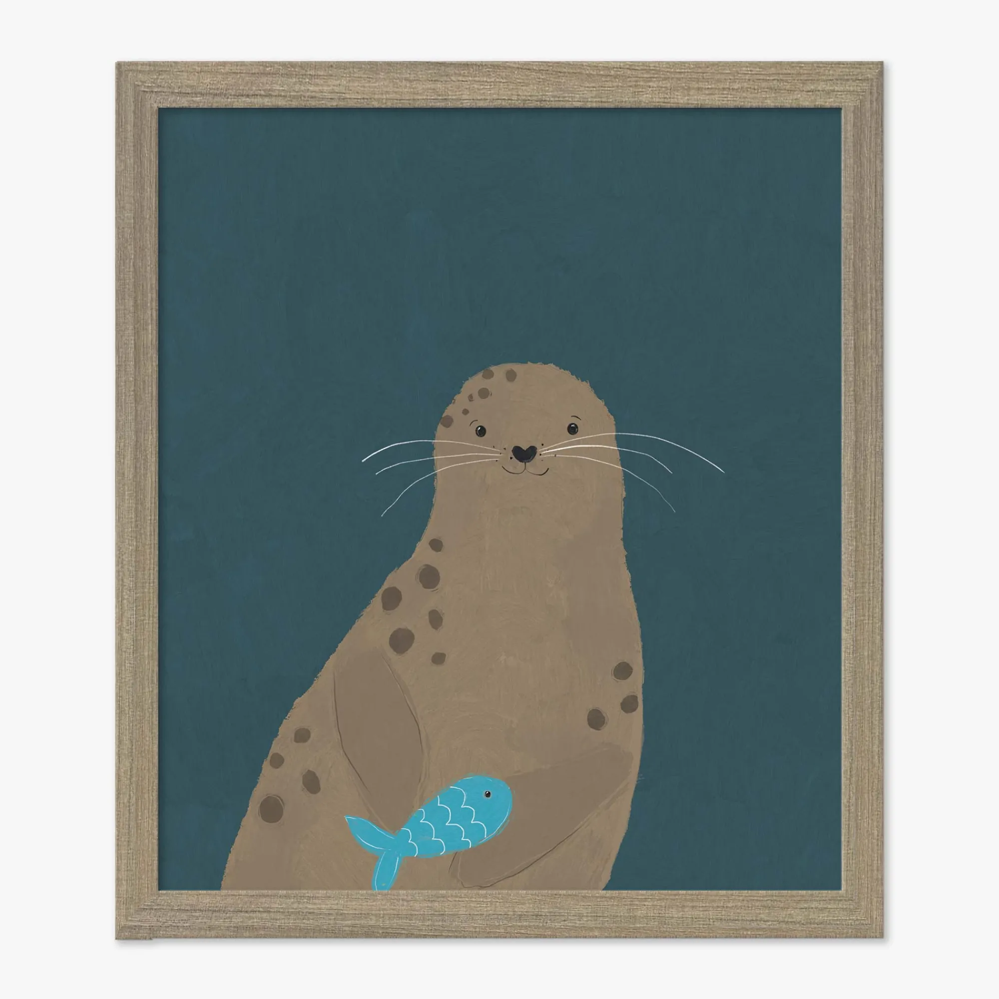 Animal|Framed Prints*Whistlefish Seal Small Framed Print