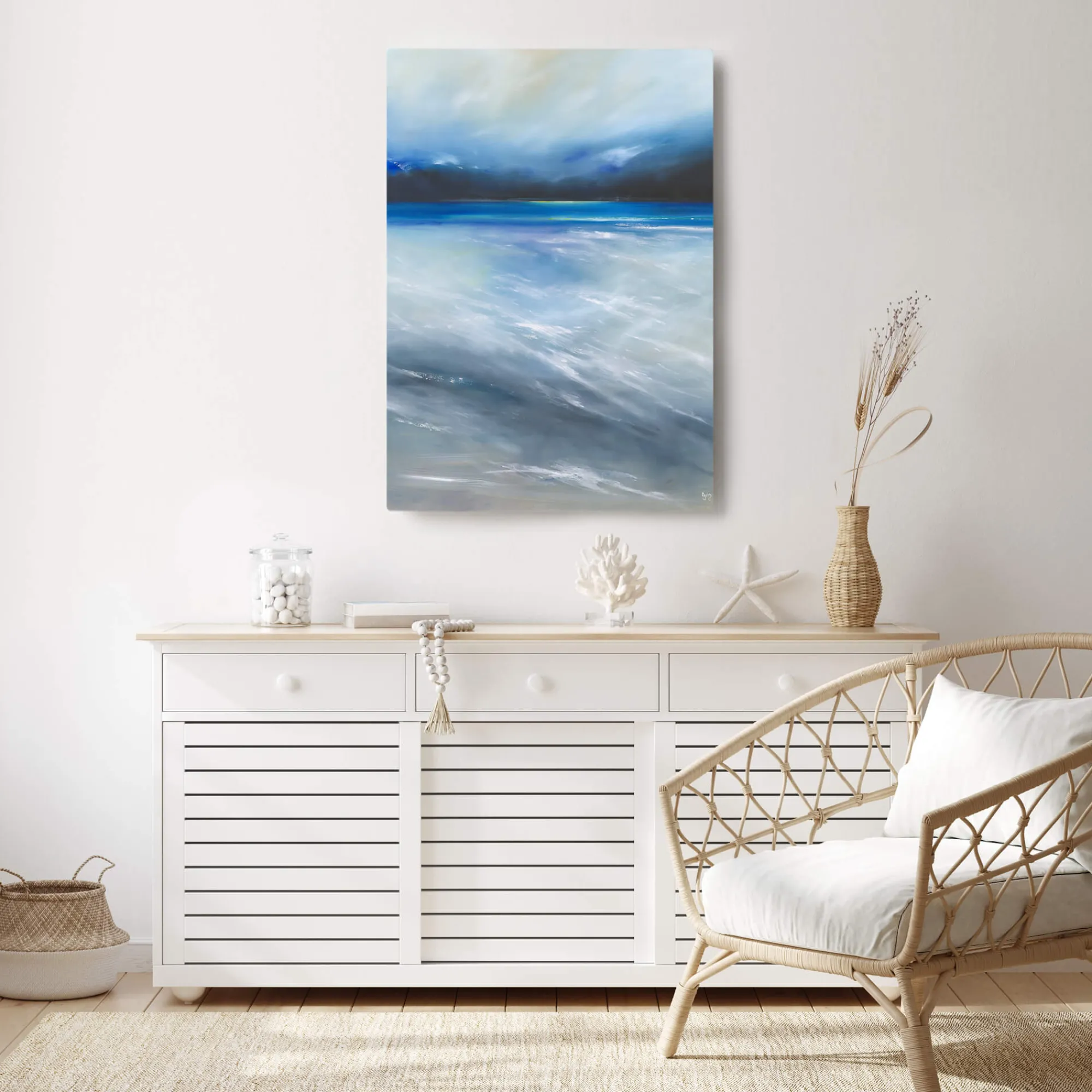 Coastal Scenes|Canvas*Whistlefish Seascape Night Fall Large Canvas