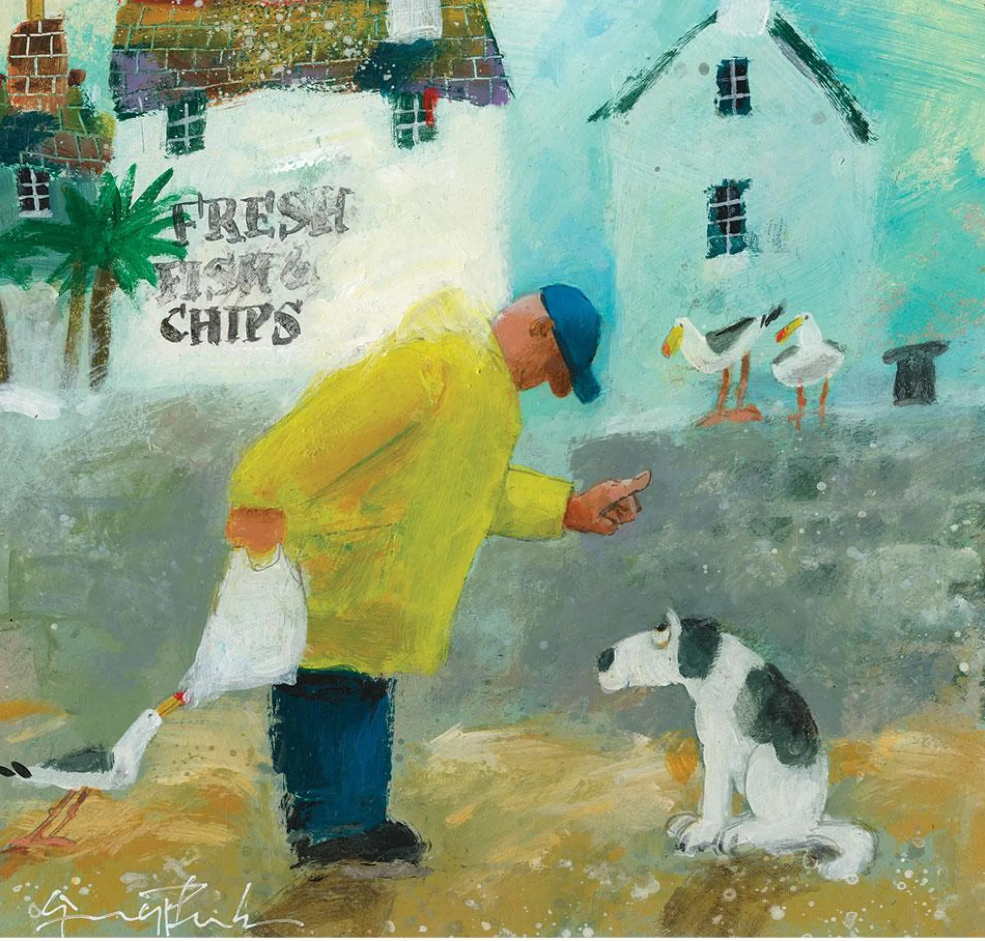Unframed Prints*Whistlefish Seaside Takeaway Art Print