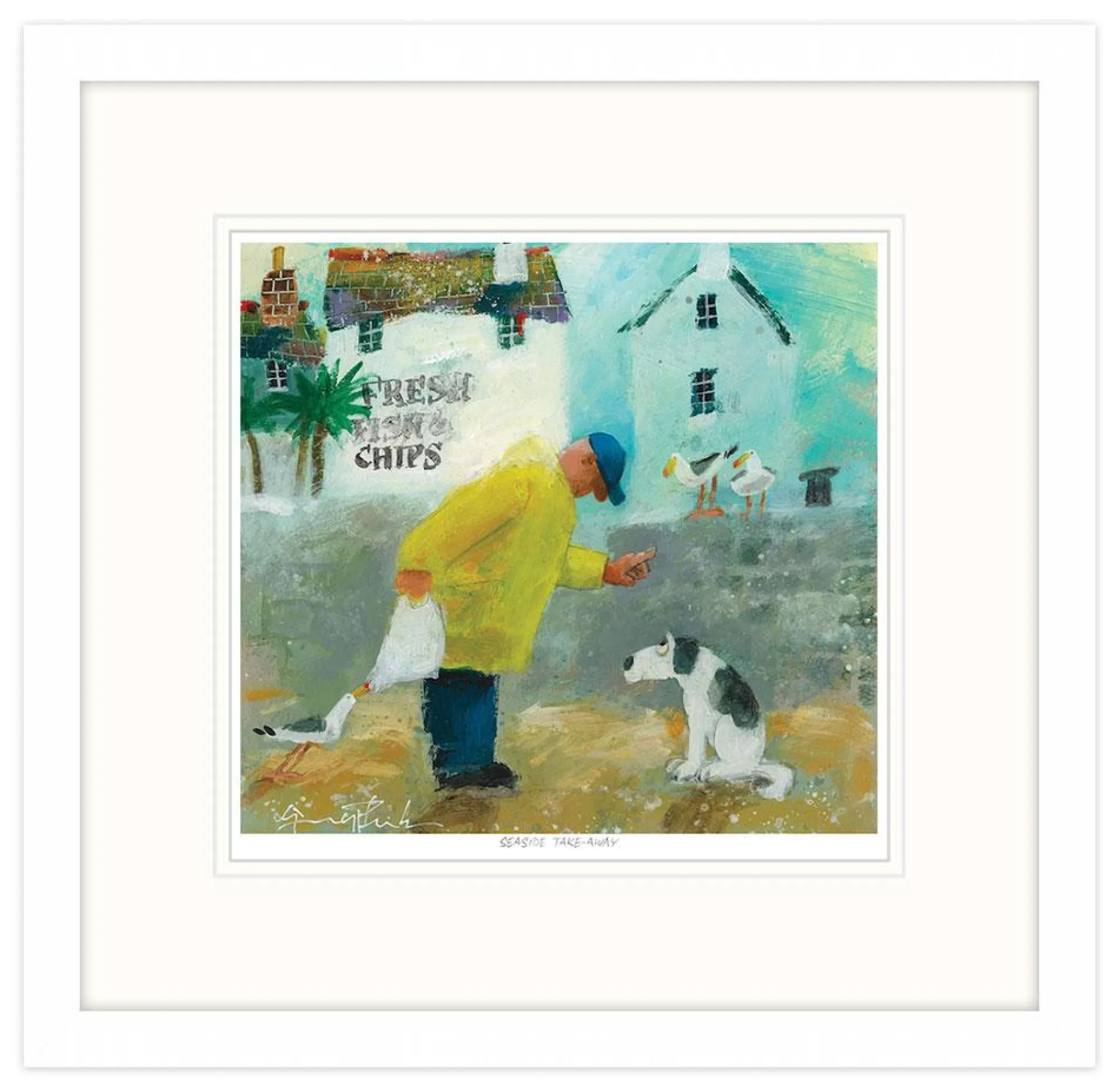 Framed Prints*Whistlefish Seaside Takeaway Framed Print