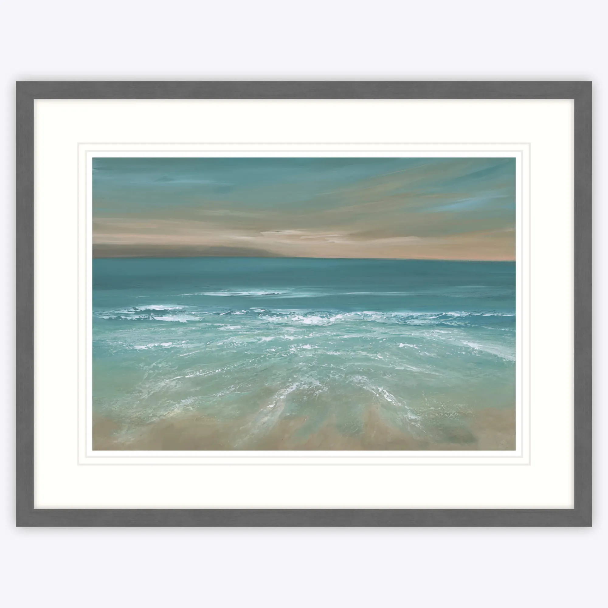 St Ives|Cornwall*Whistlefish Seeping Away, Porthmeor Framed Print