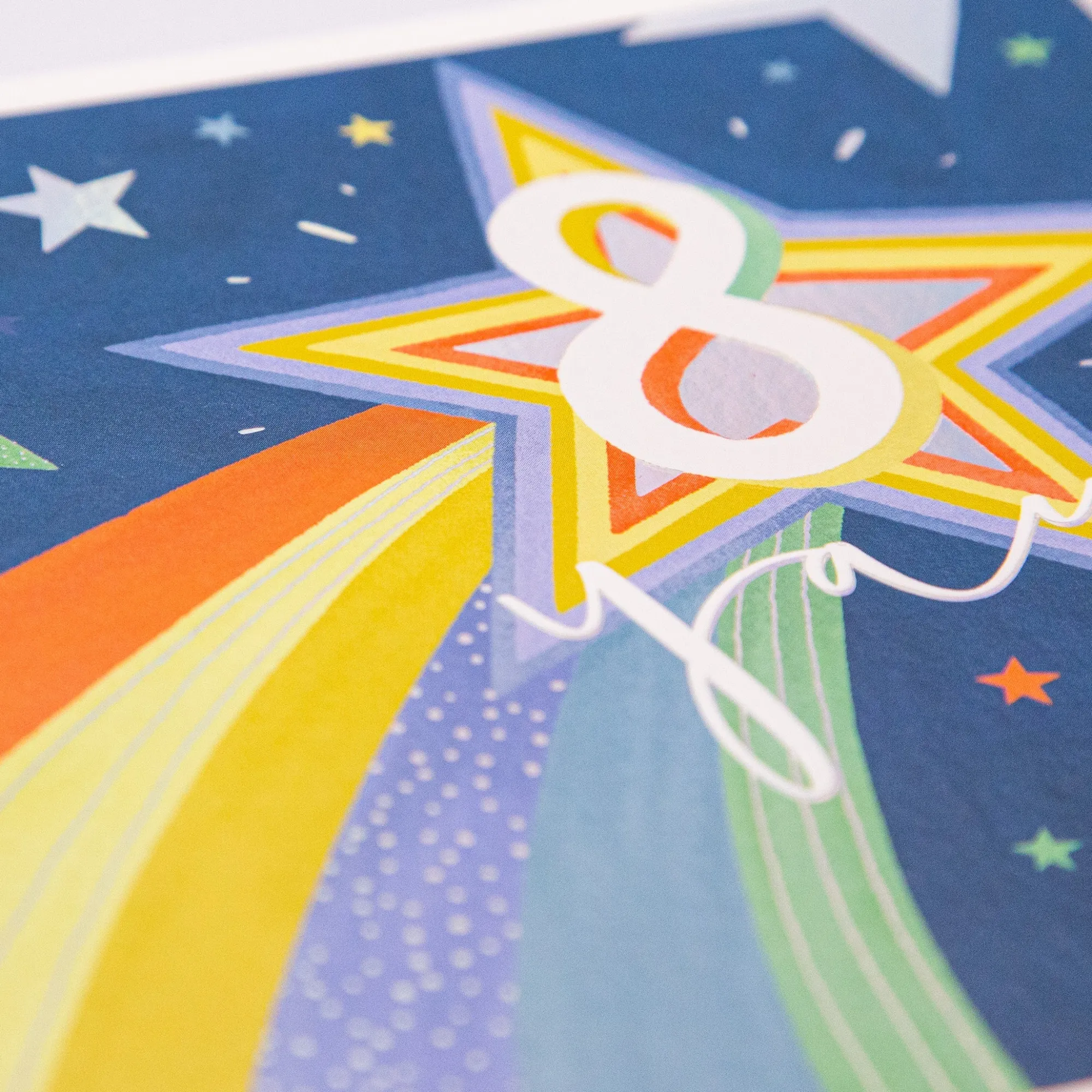 Birthday|By Age*Whistlefish Shooting Star 8th Birthday Card