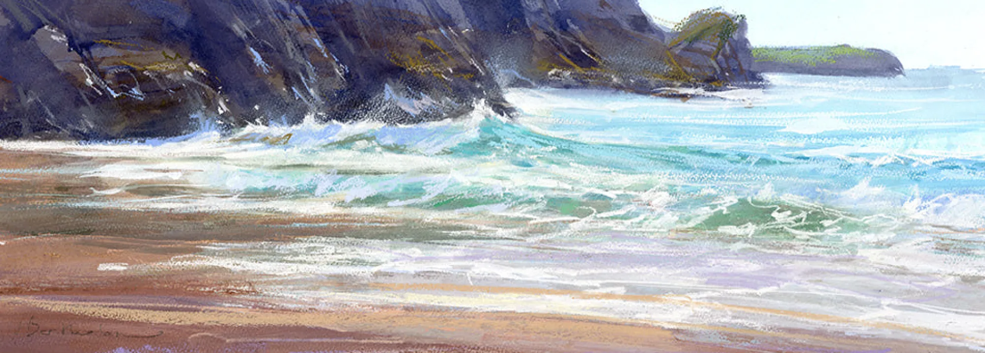 Unframed Prints*Whistlefish Shorebreak, Kynance Cove Art Print