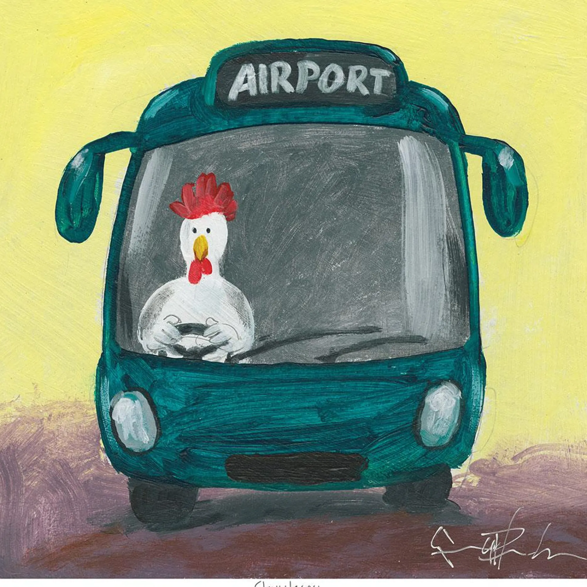 Unframed Prints*Whistlefish Shuttlecock Art Print