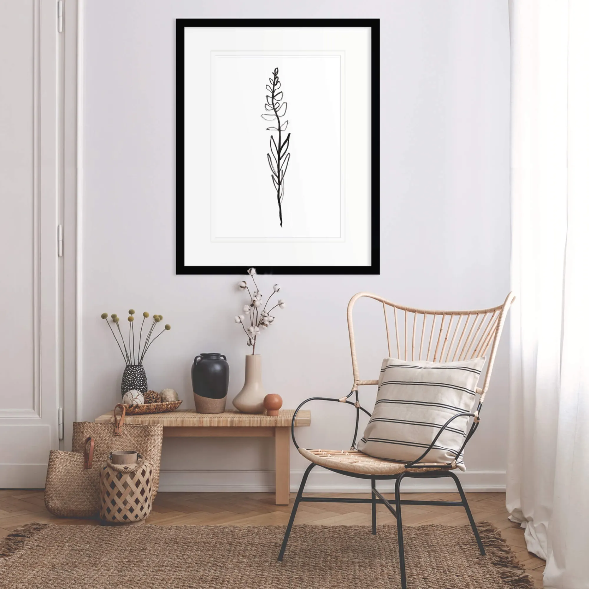 Floral & Flowers|Framed Prints*Whistlefish Single Stem Framed Print