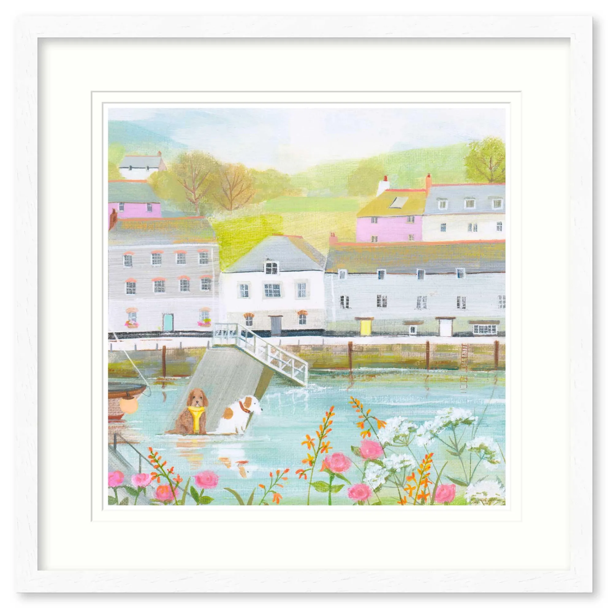 Floral & Flowers|Boat & Sailing*Whistlefish Slipway Framed Print