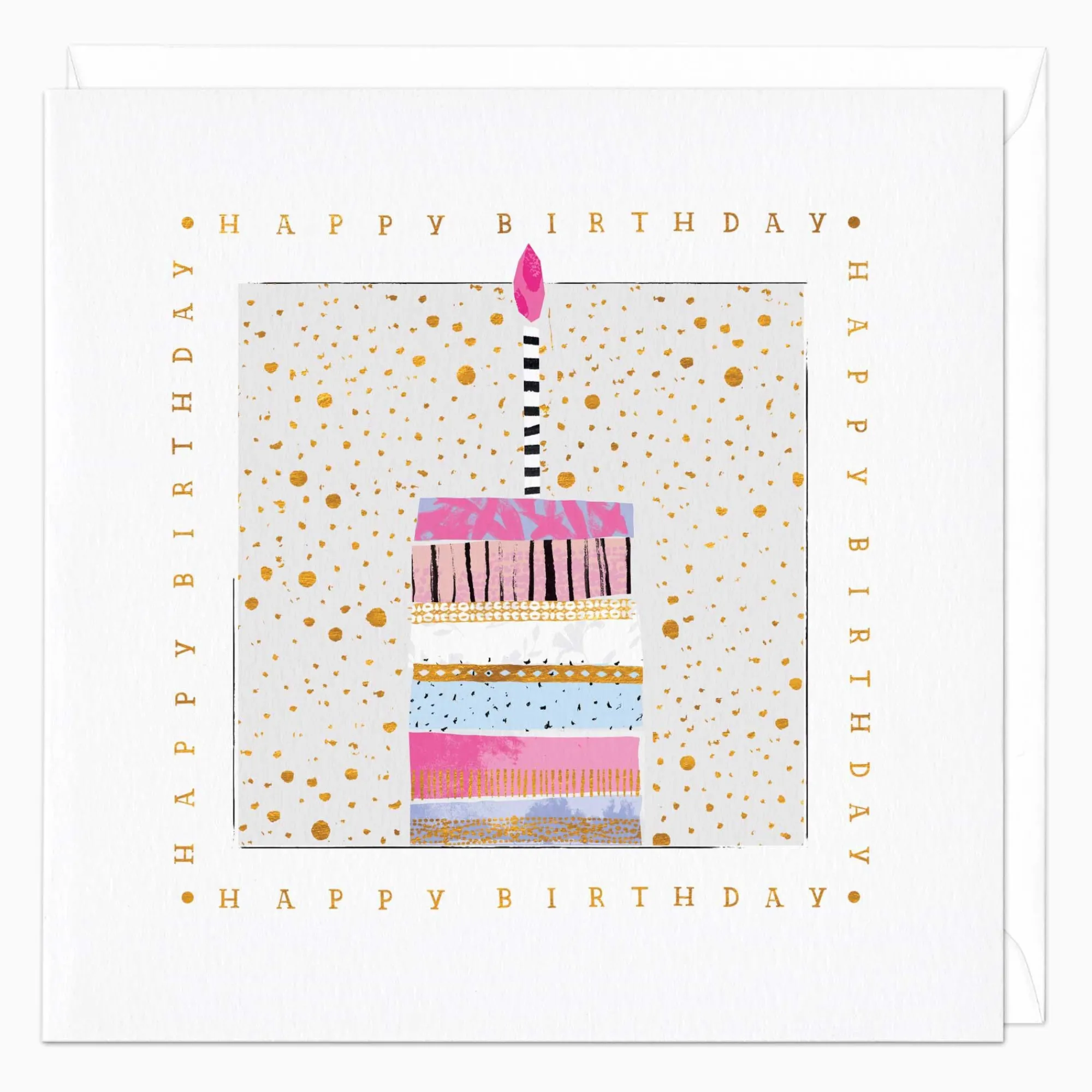 Birthday*Whistlefish Small Cake And Candle Birthday Card