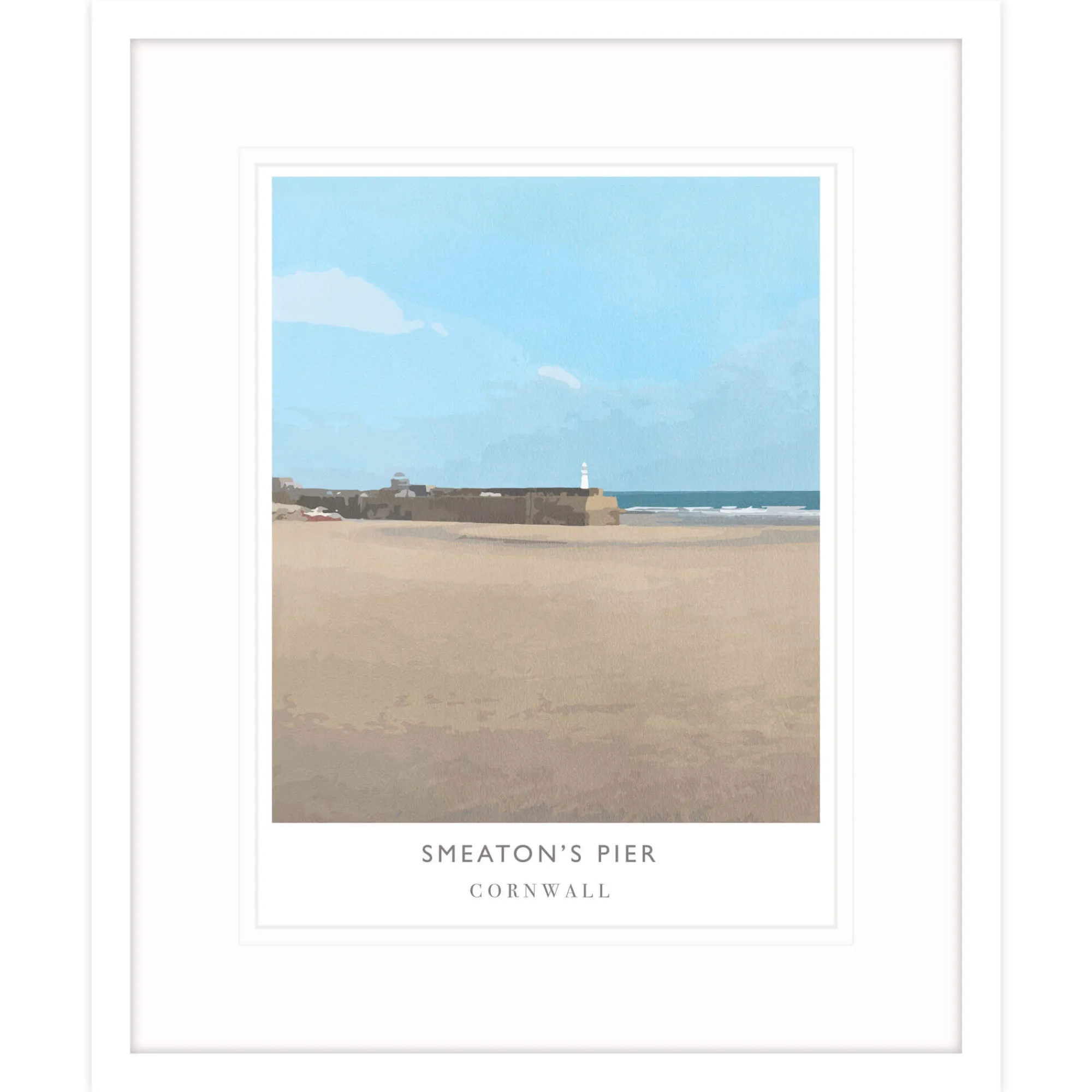 St Ives|Cornwall*Whistlefish Smeatons Pier Framed Print