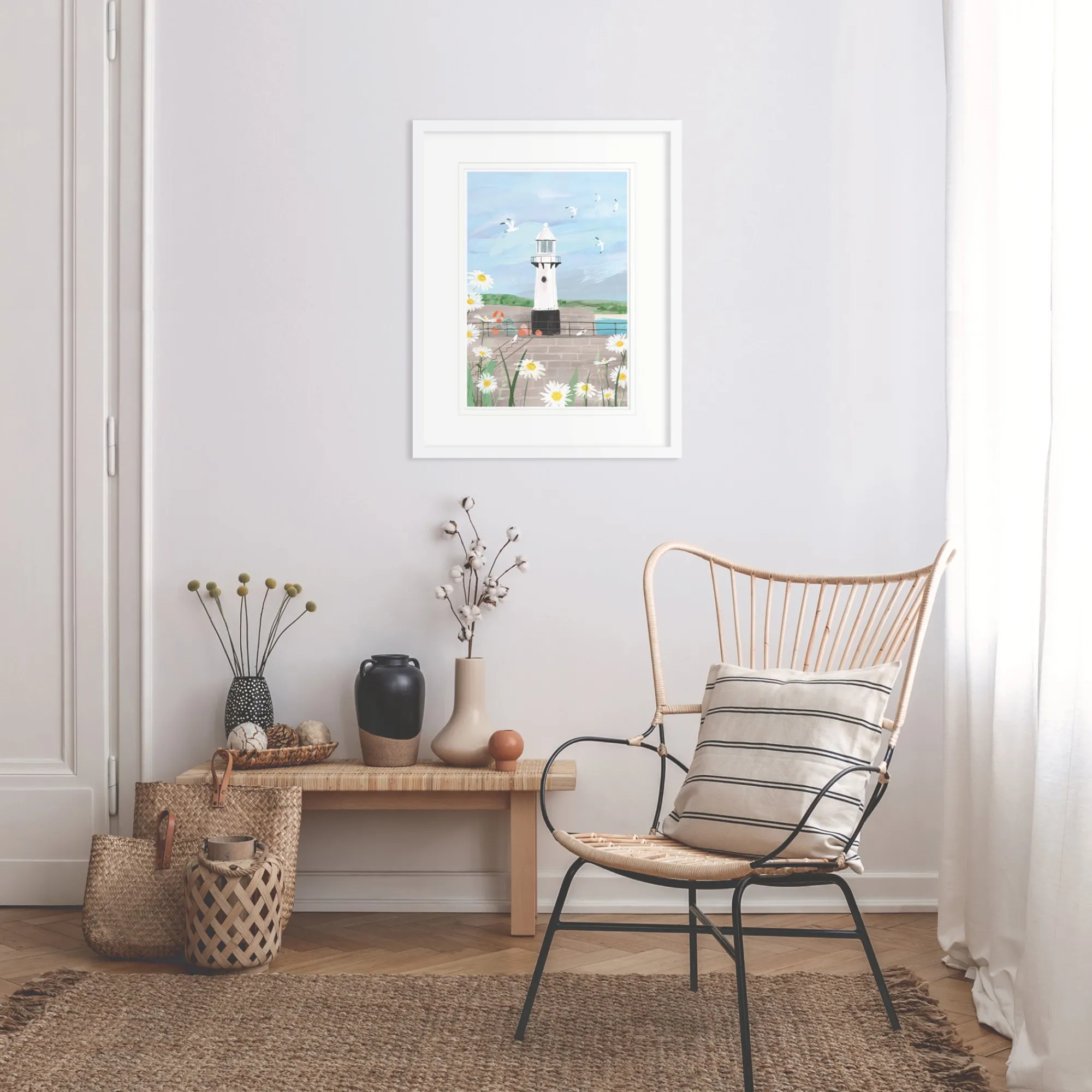 Unframed Prints*Whistlefish Smeaton's Pier St Ives Art Print