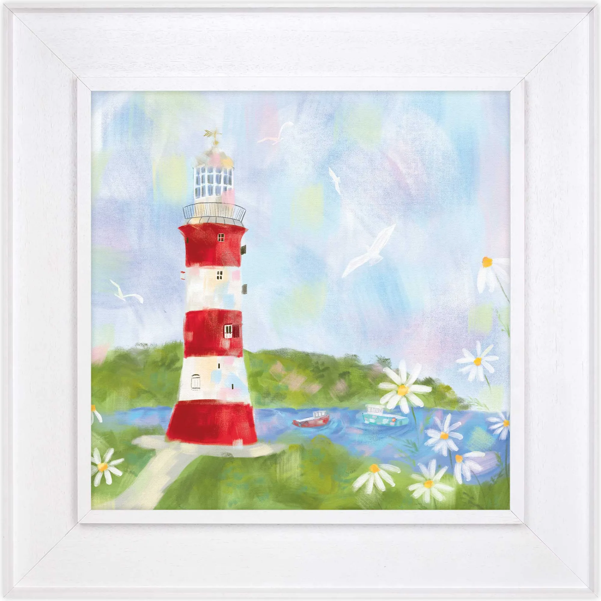 Floral & Flowers|Framed Canvas*Whistlefish Smeatons Tower Tray Framed Canvas