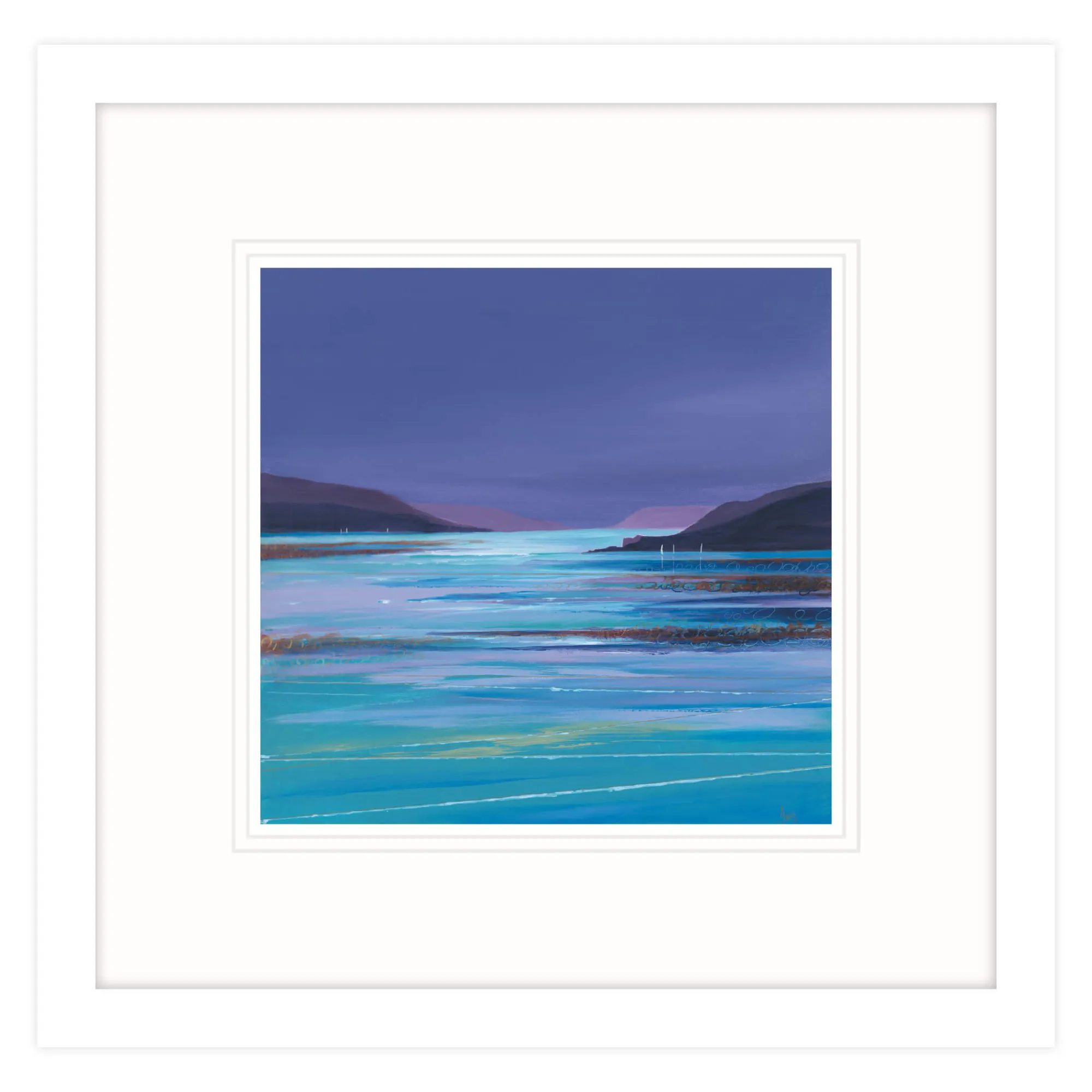 Salcombe|Devon*Whistlefish Snapes Head, Purple Haze Framed Print