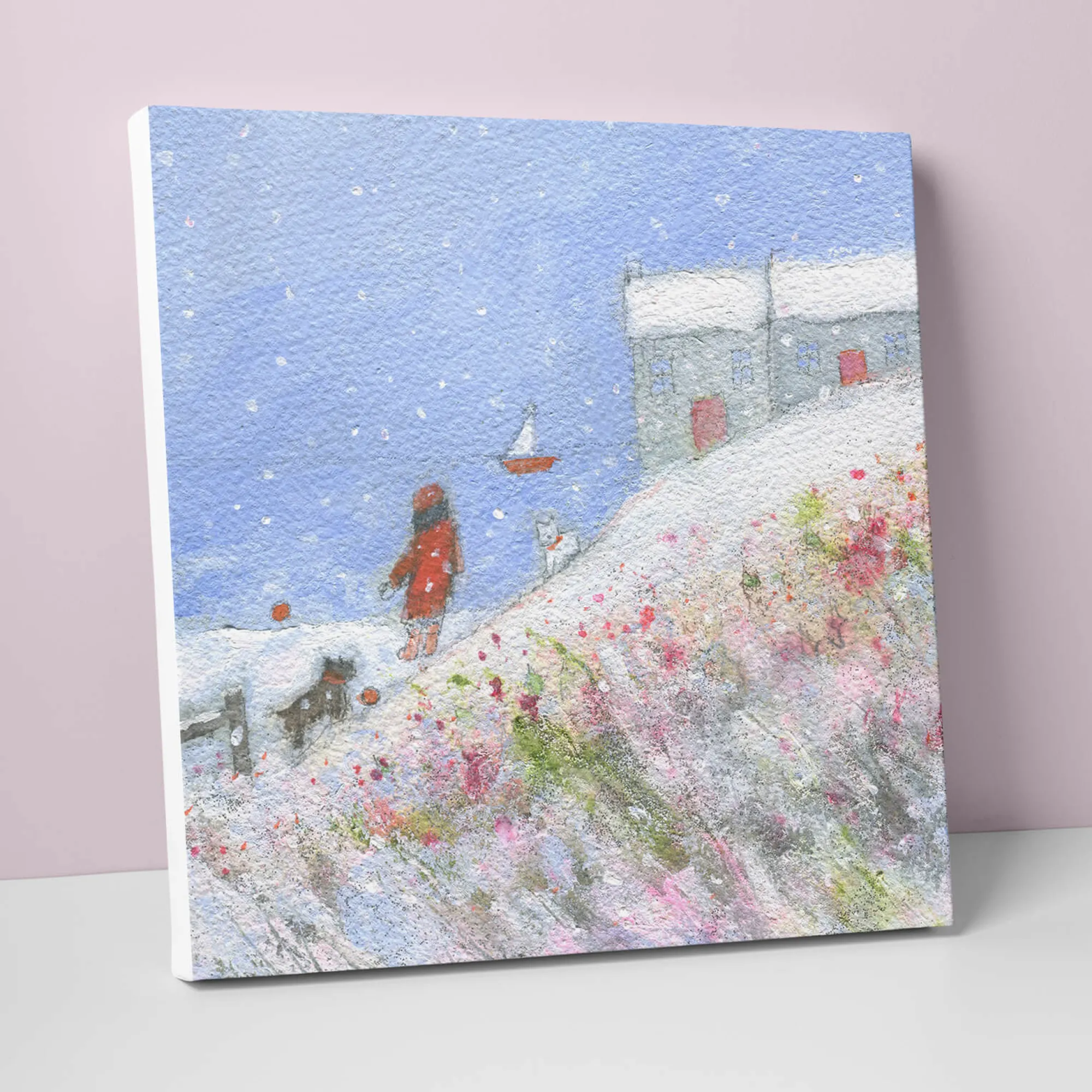 Coastal Scenes|Canvas*Whistlefish Snow By The Sea Canvas