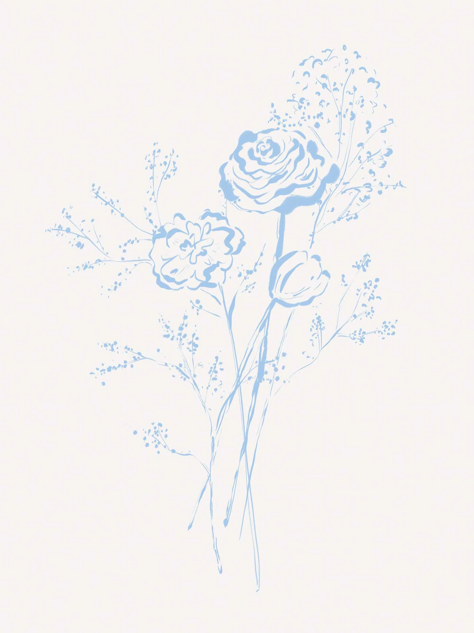 Floral & Flowers|Framed Prints*Whistlefish Soft Blue Blossom Framed Print