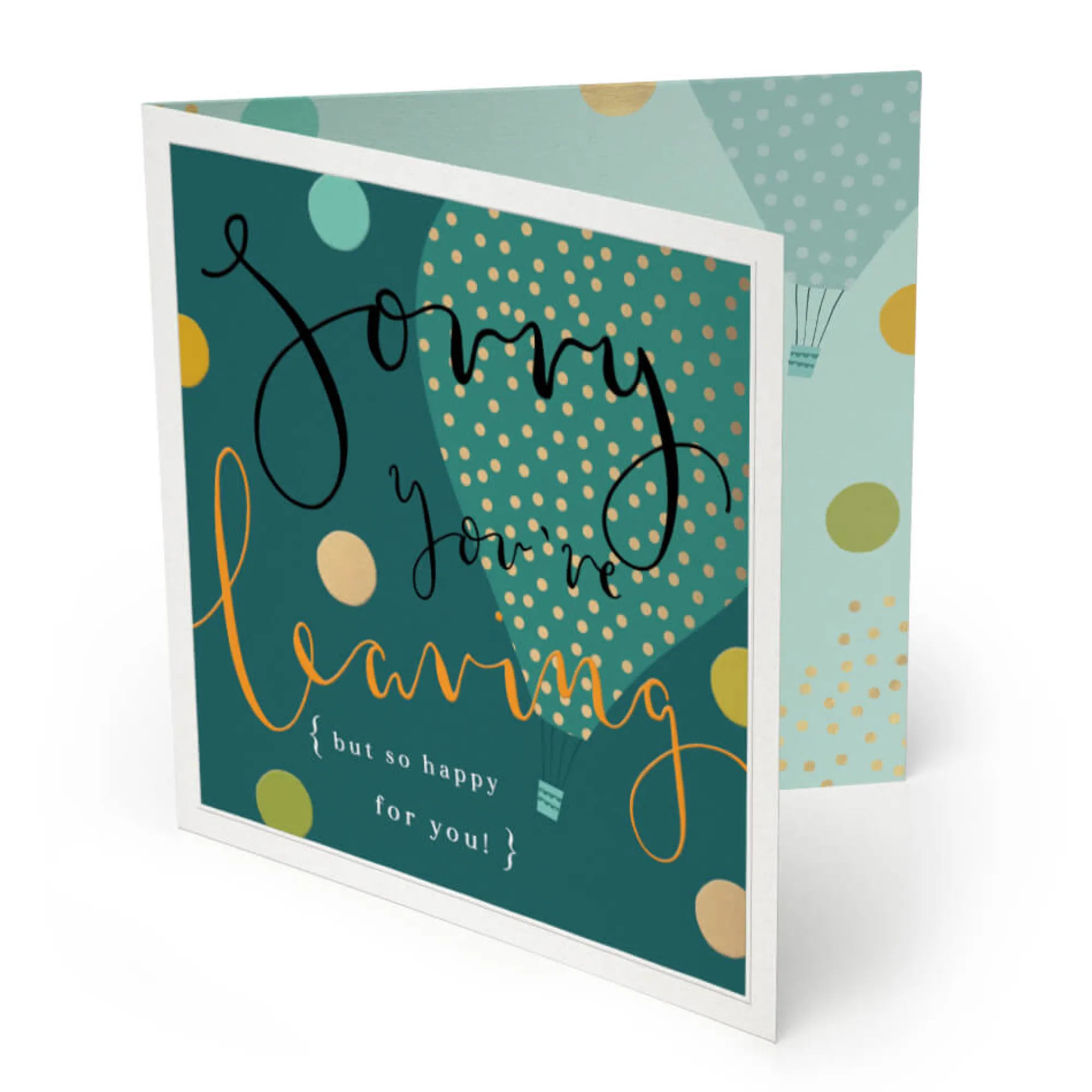 Leaving & Retirement*Whistlefish Sorry You're Leaving Luxury Greeting Card